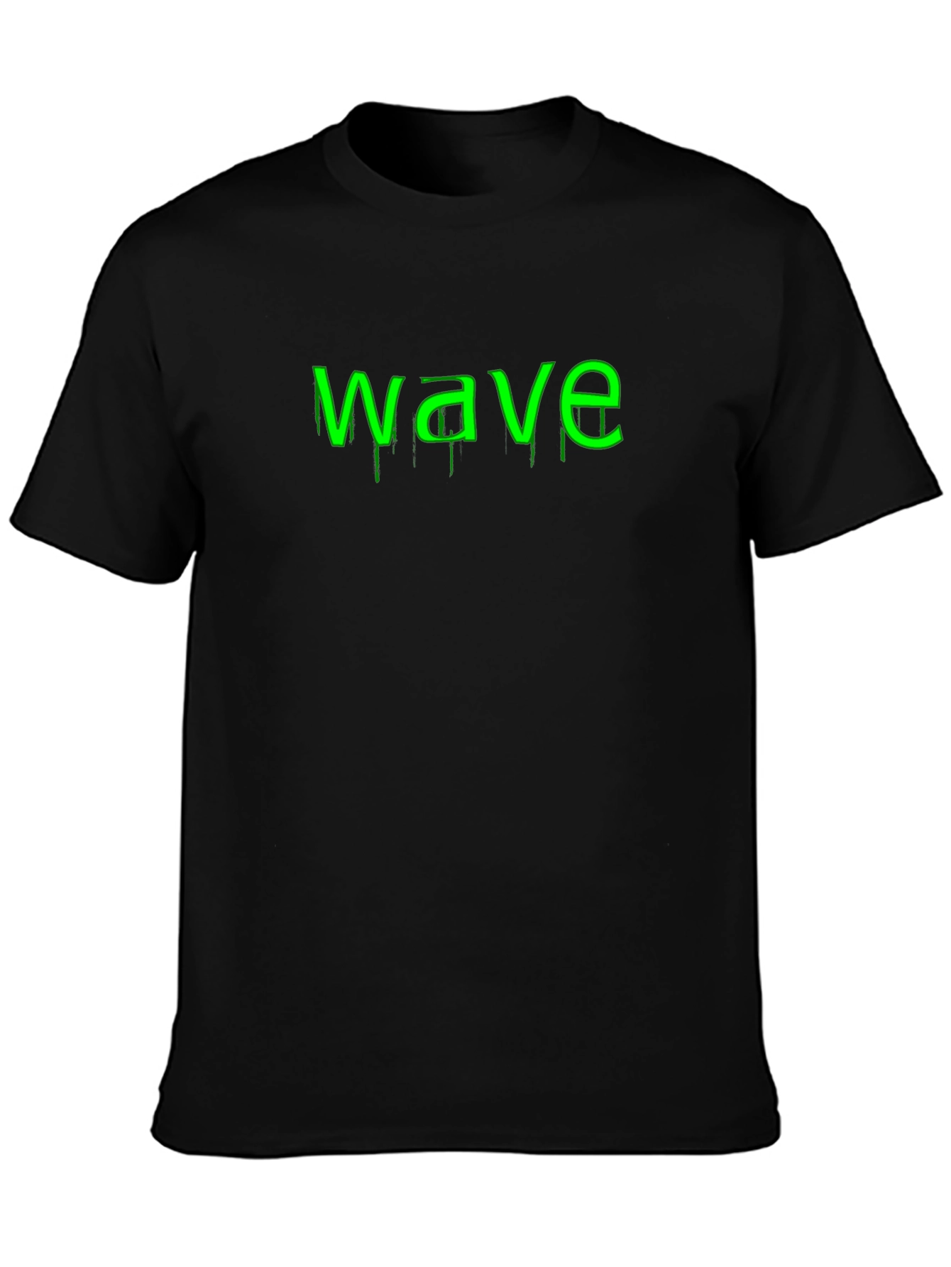 Wave Graphic Black T-Shirt