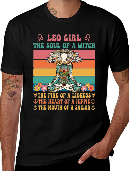 Leo Girl Witch Soul Graphic Tee