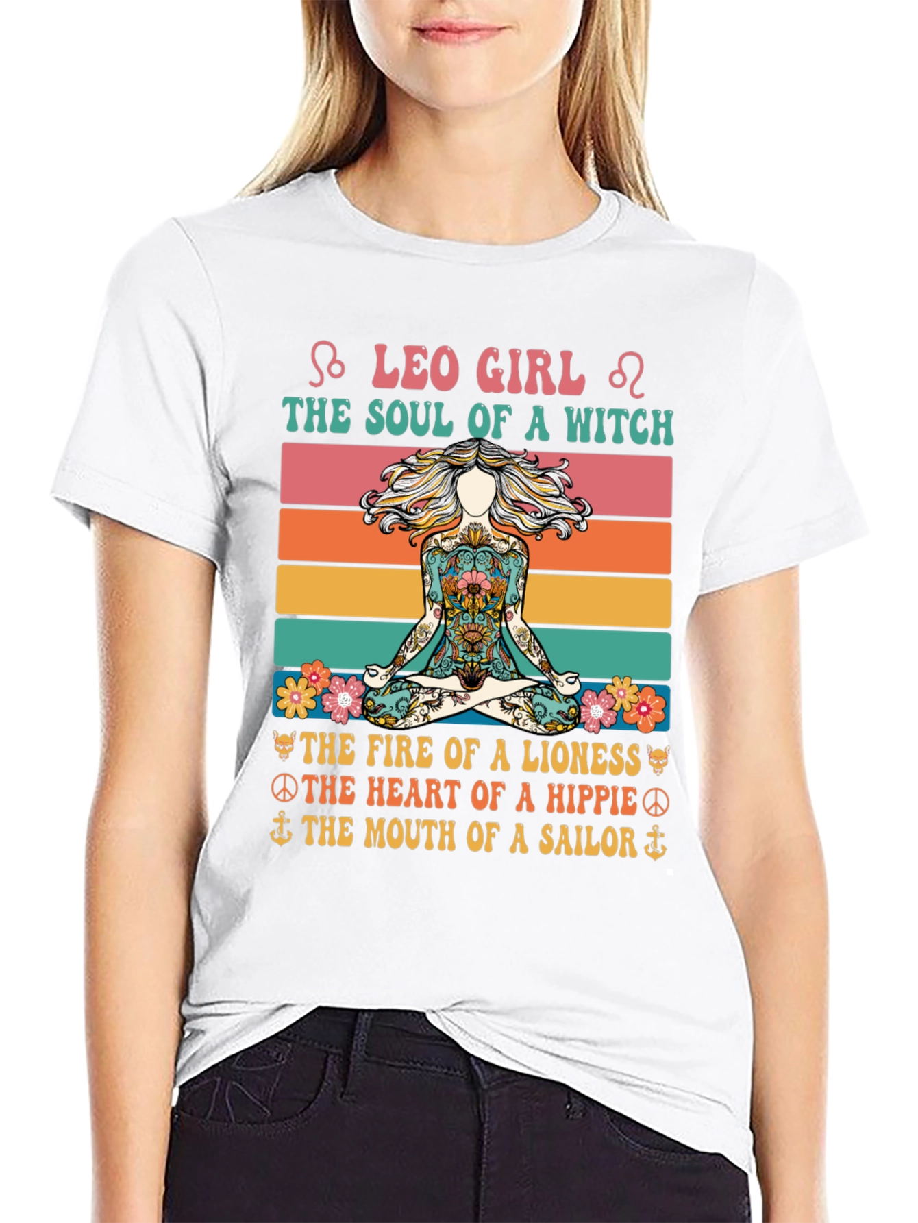 Leo Girl Witch Soul Graphic Tee