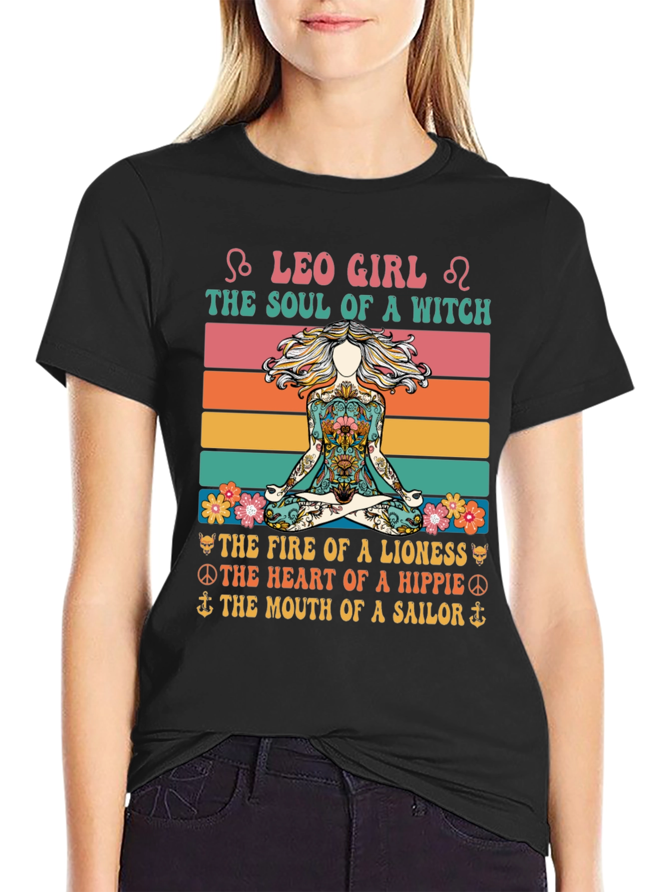 Leo Girl Witch Soul Graphic Tee