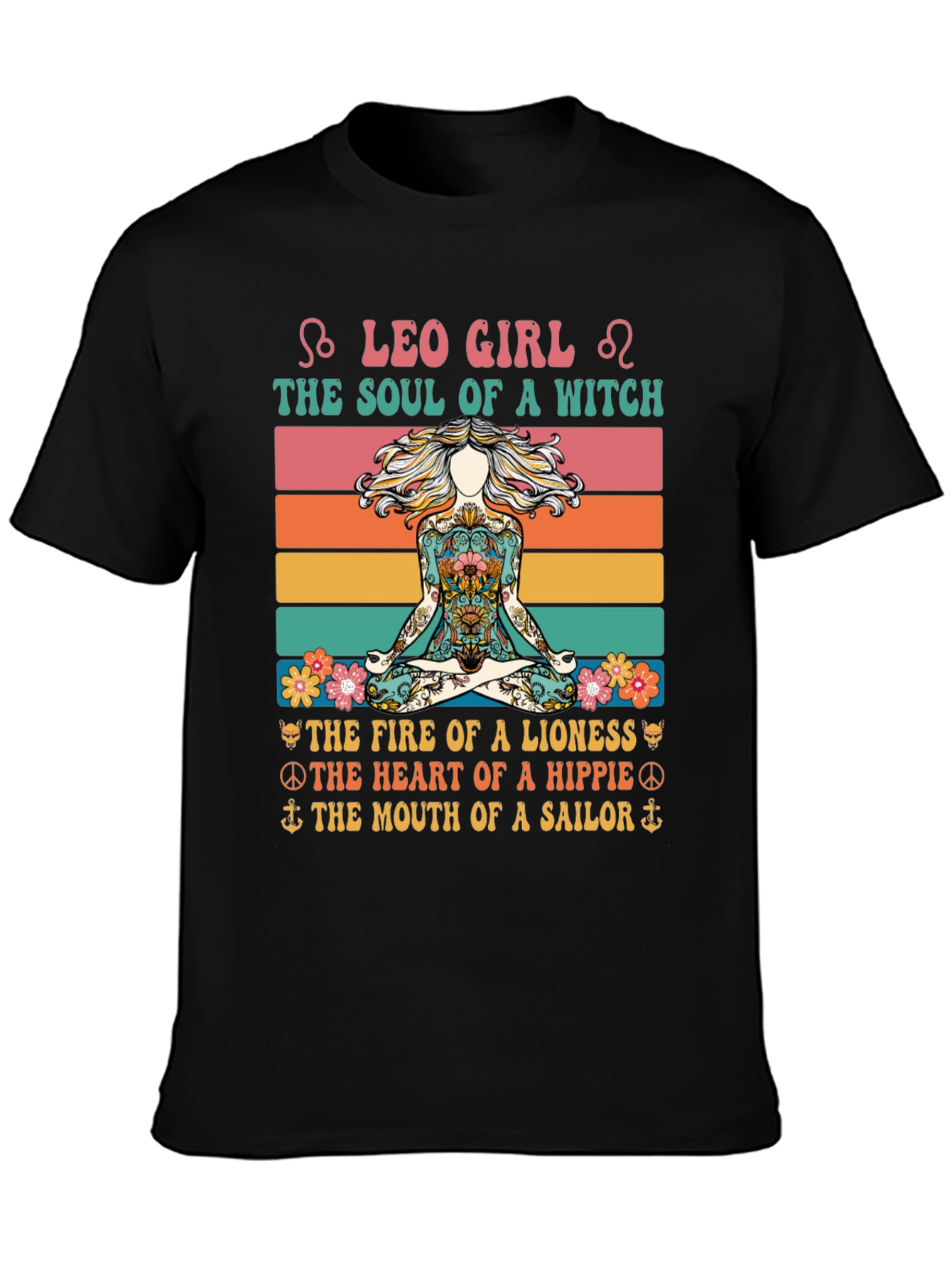 Leo Girl Witch Soul Graphic Tee