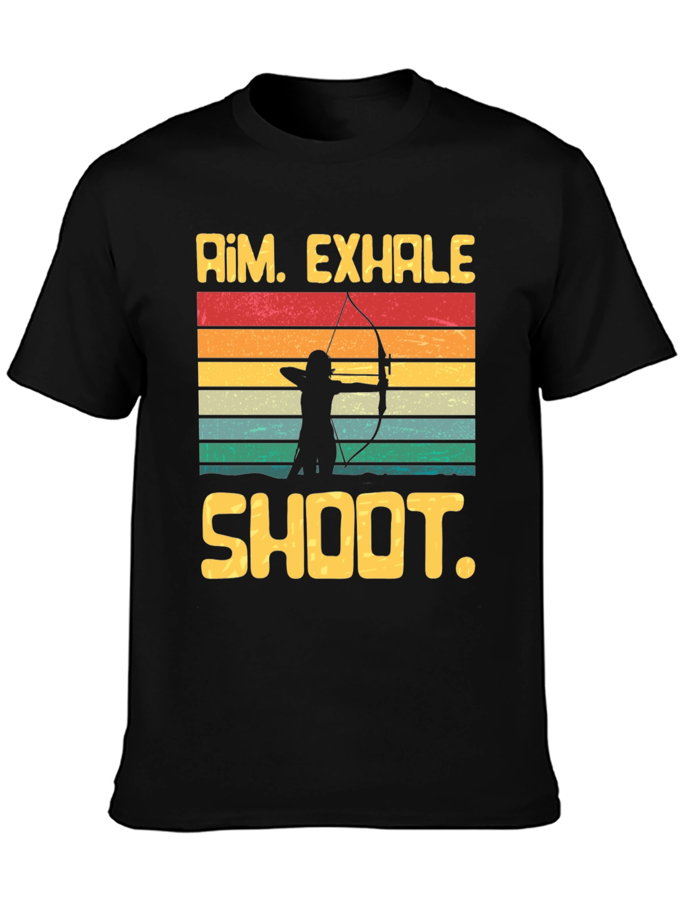 Archery Graphic Tee - Aim Exhale Shoot T-Shirt