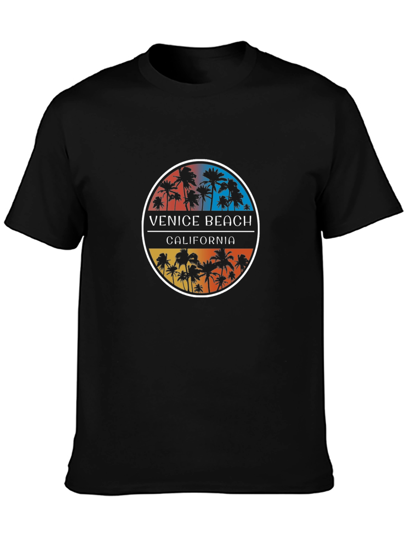 Venice Beach California Palm Tree Graphic T-Shirt