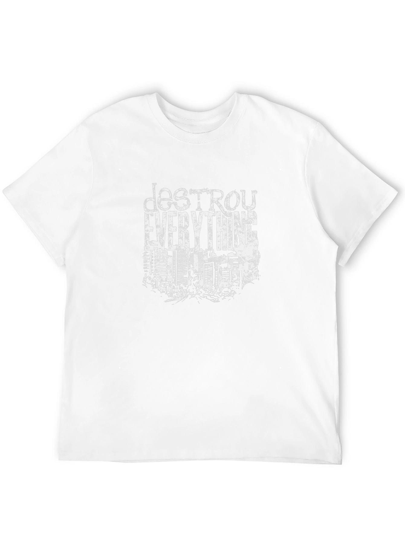 Destroy Everything Graphic Tee - Black Cotton