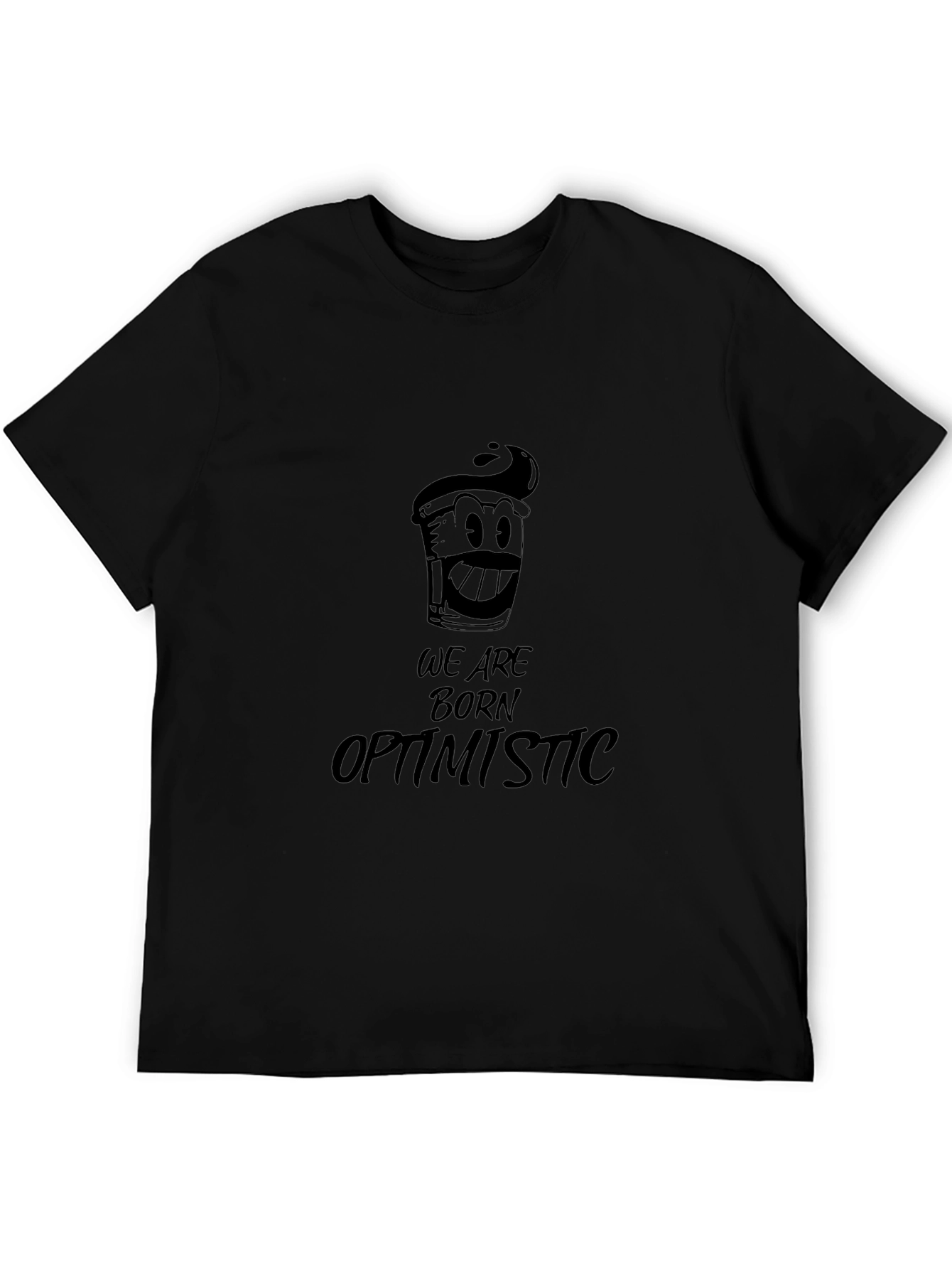 Optimistic Graphic Black T-Shirt