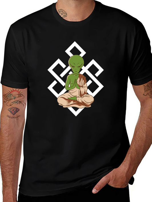 Meditating Alien Graphic Tee