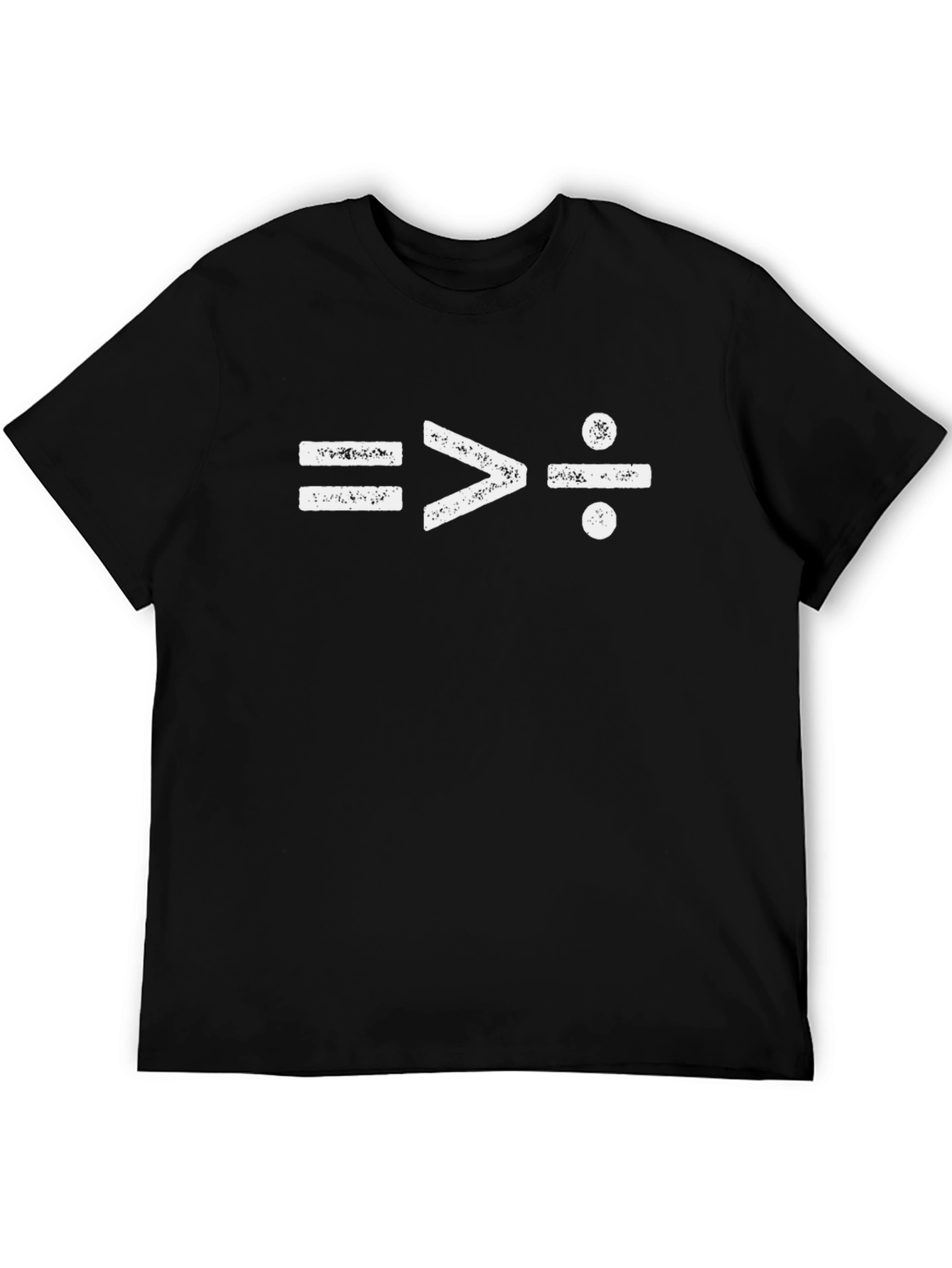Equality Math Symbol Black T-Shirt