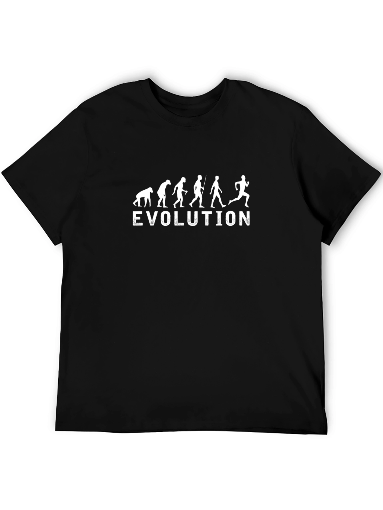 Evolution Running T-Shirt - Black Funny Runner Tee