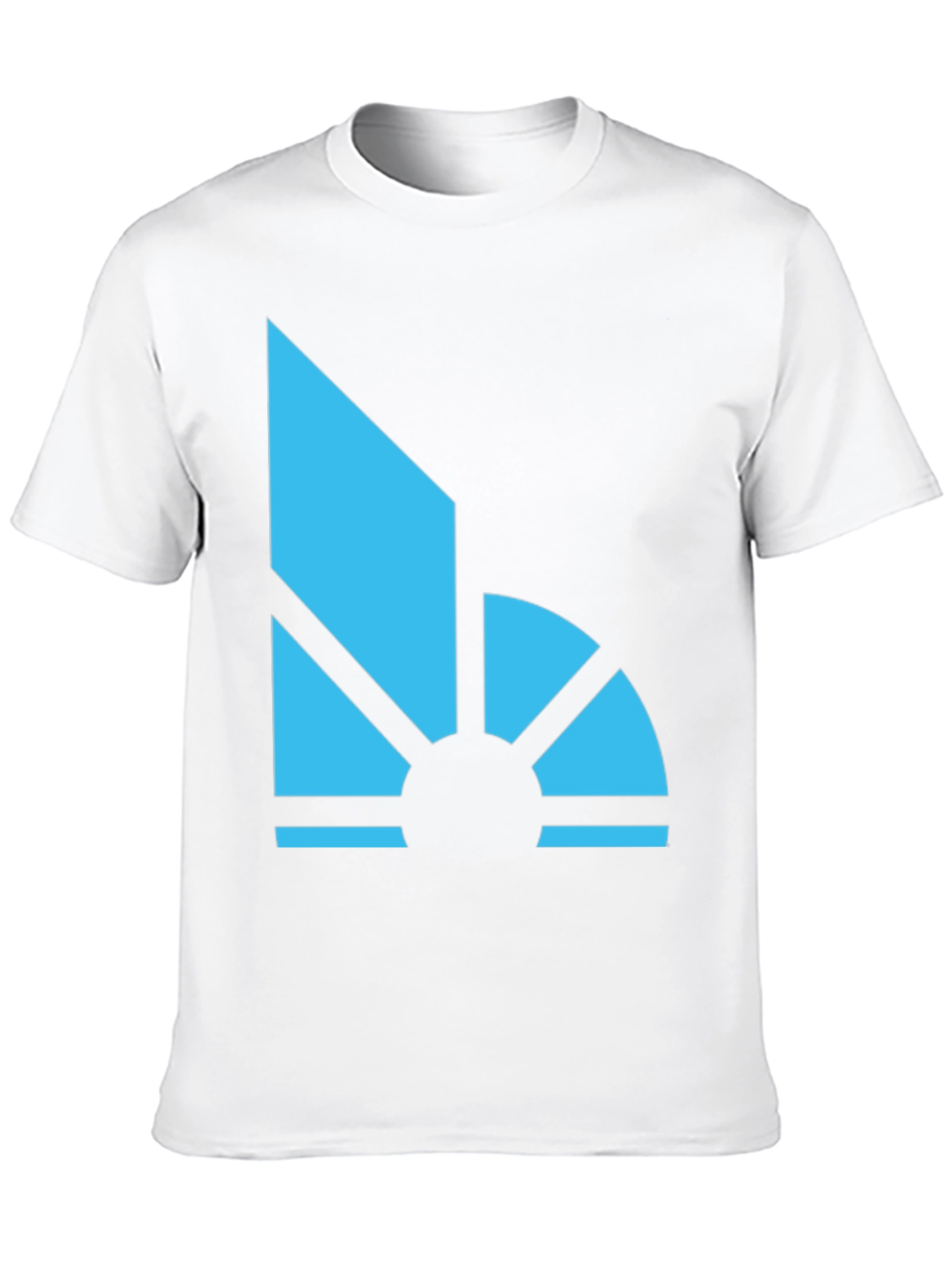 Geometric Sunrise Graphic Tee - Modern Style