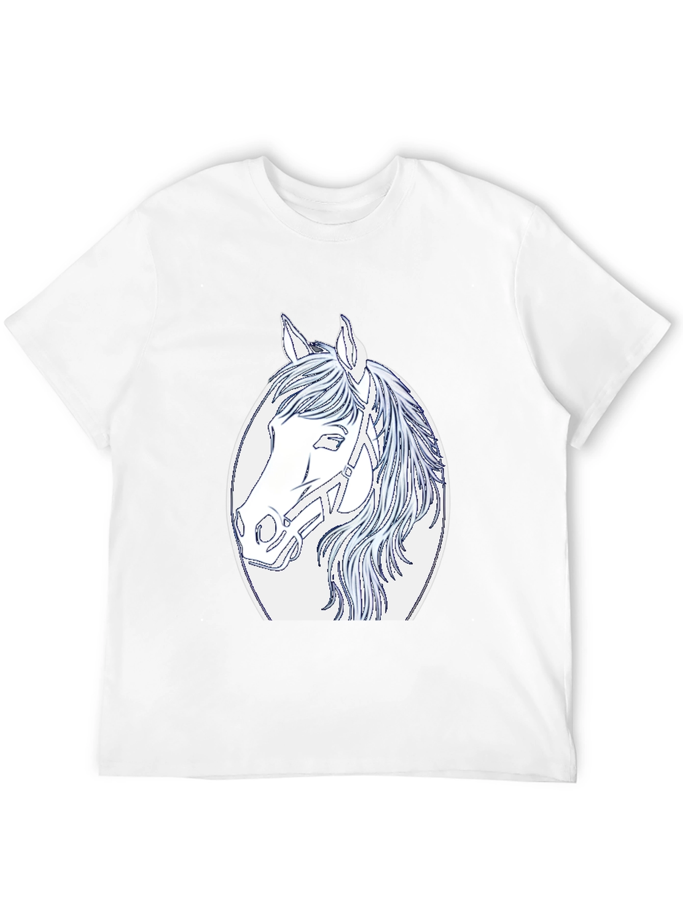 Horse Graphic Tee - Black Unisex T-Shirt