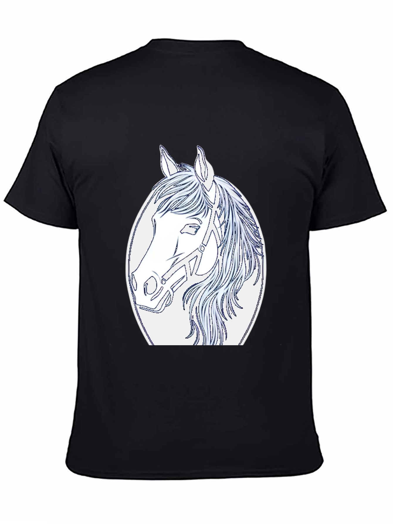 Horse Graphic Tee - Black Unisex T-Shirt