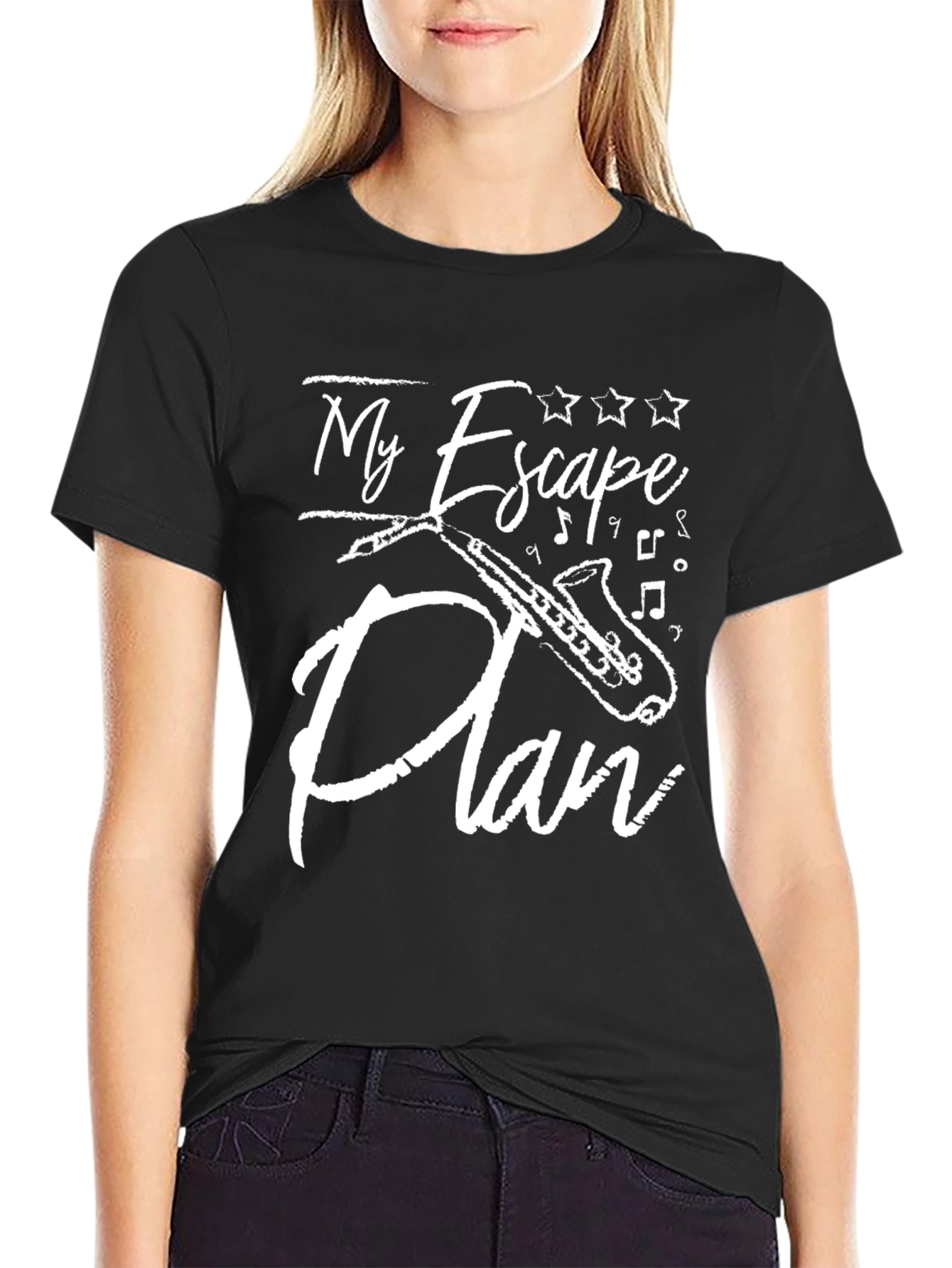 My Escape Plan Saxophone Graphic T-Shirt
