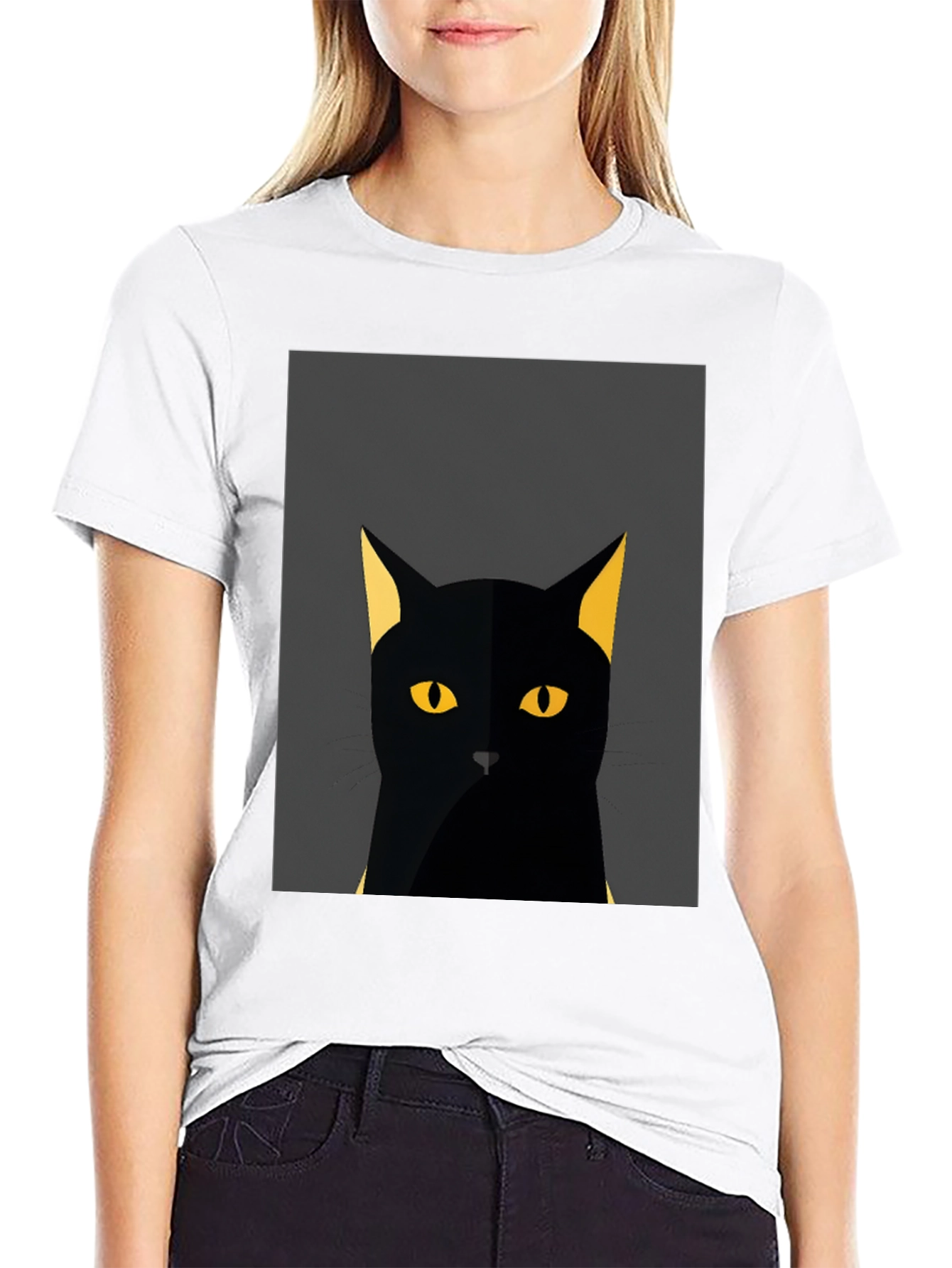 Black Cat Graphic T-Shirt - Stylish & Unique