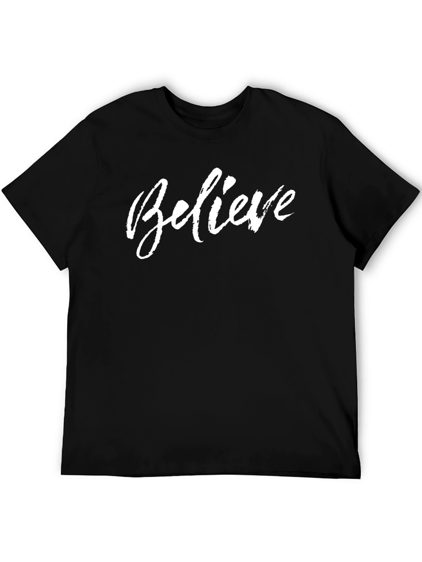 Believe Graphic Tee - Stylish Black T-Shirt