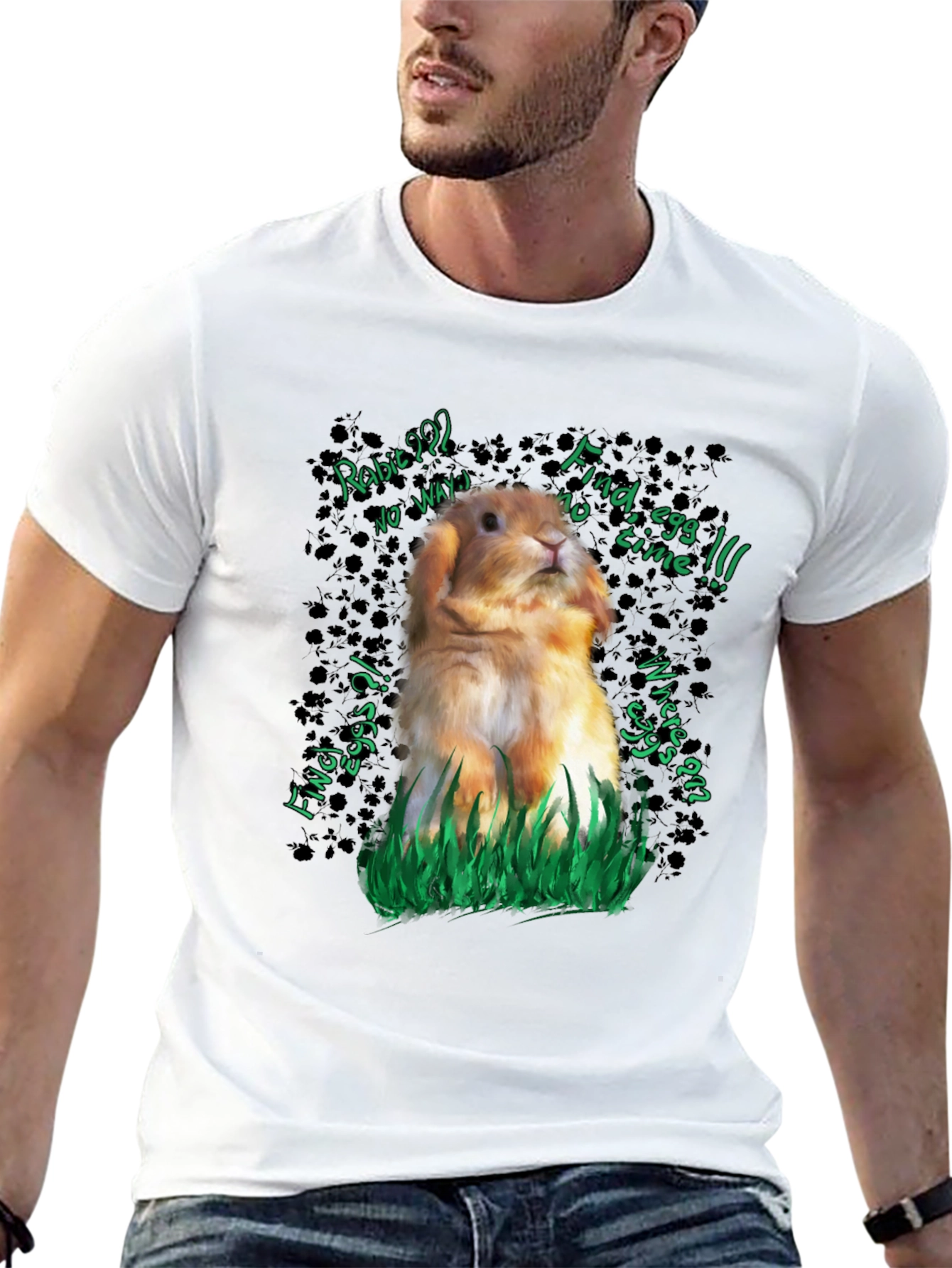 Funny Rabbit Easter Egg Hunt T-Shirt