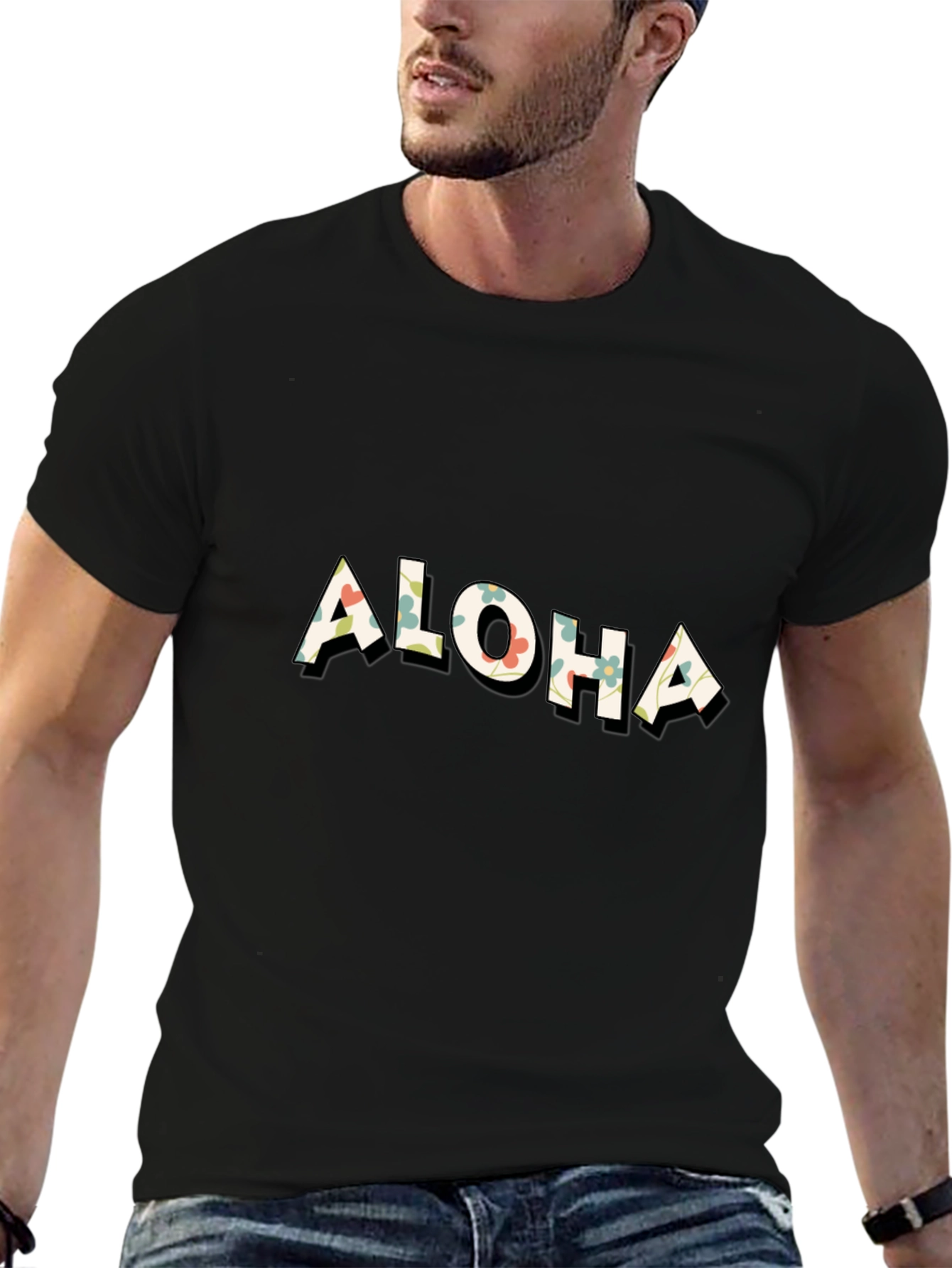 Aloha Floral Graphic Print T-Shirt