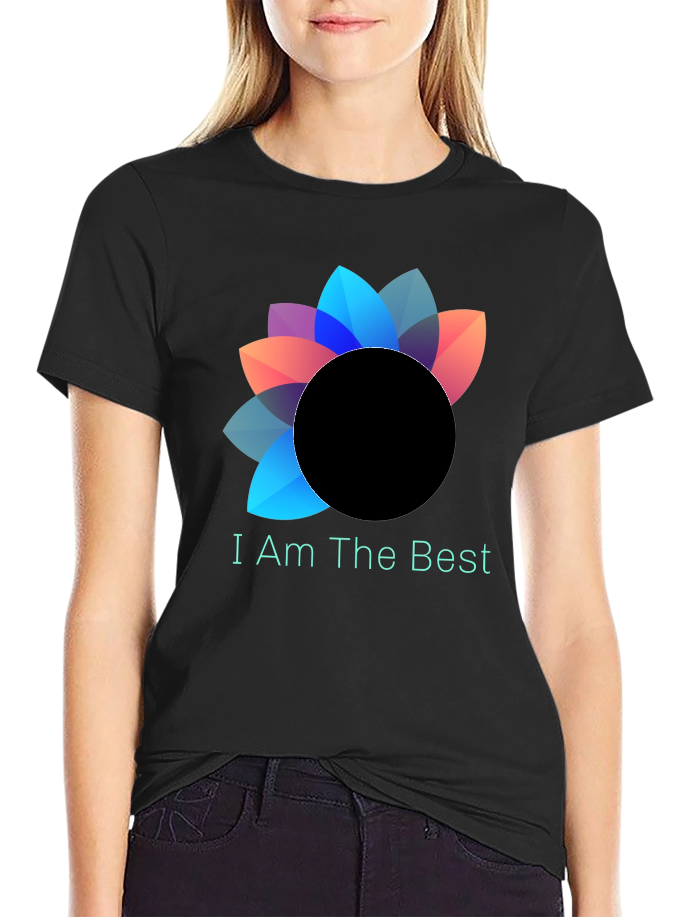 I Am The Best Graphic Tee - Black