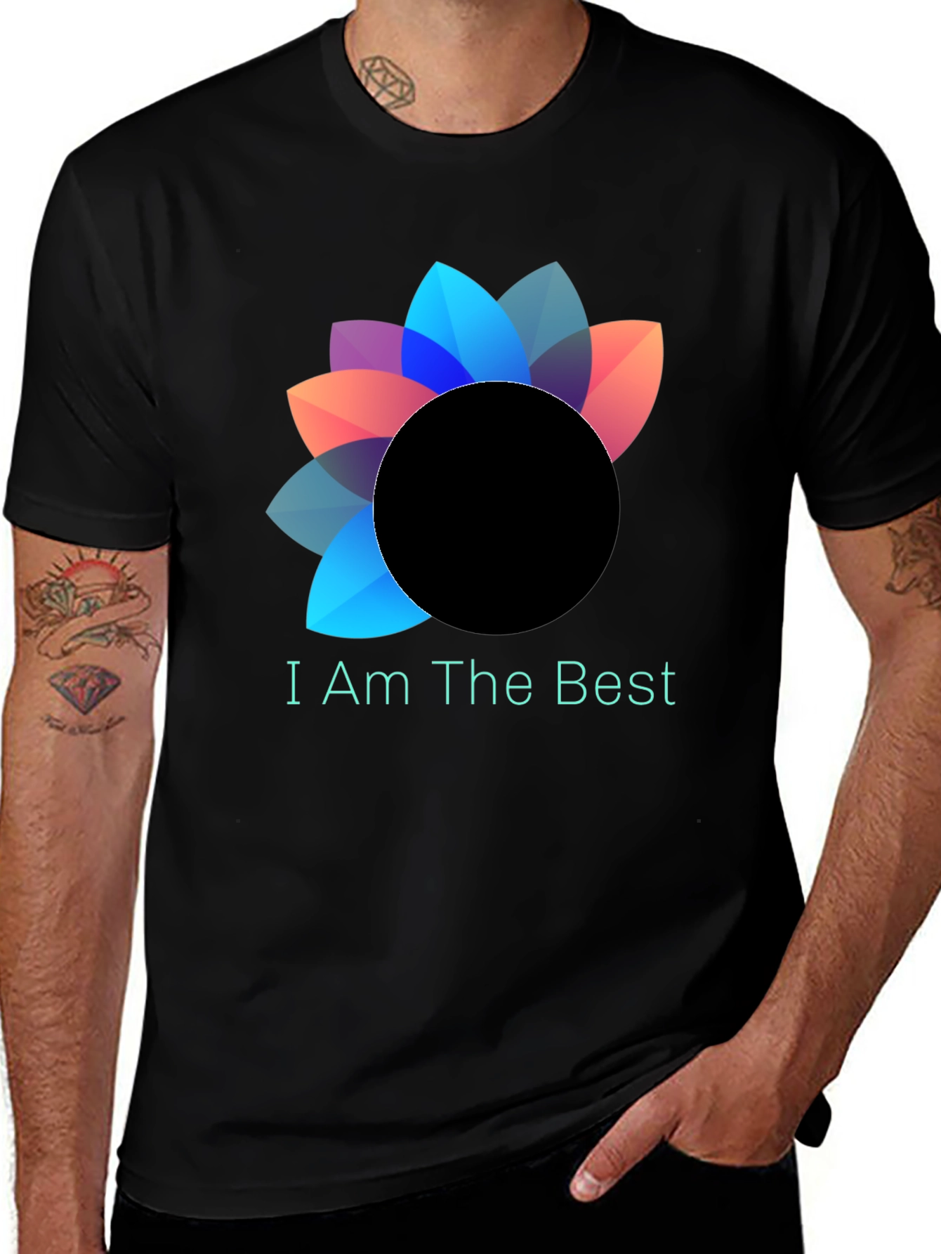 I Am The Best Graphic Tee - Black