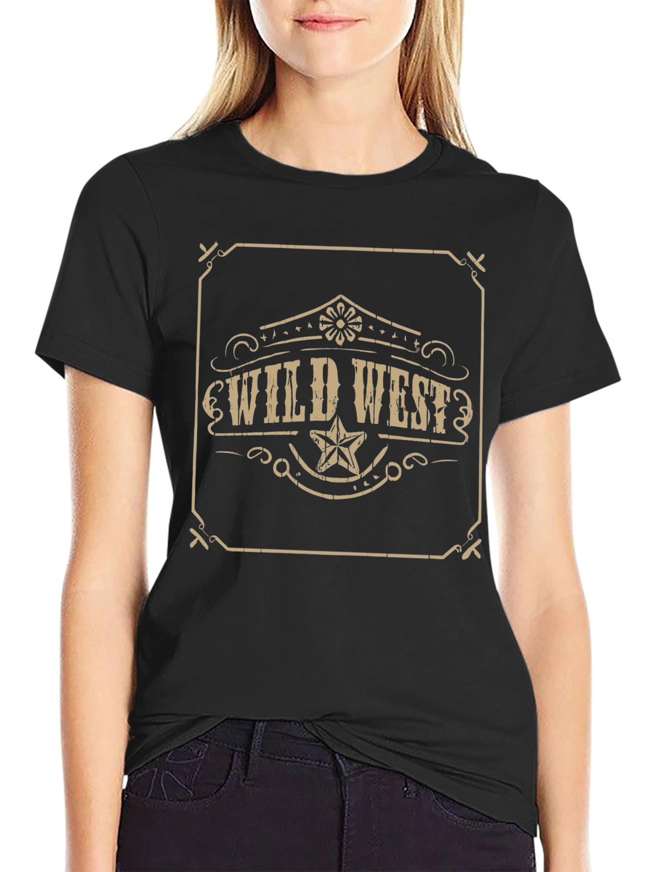 Wild West Graphic Tee - Black