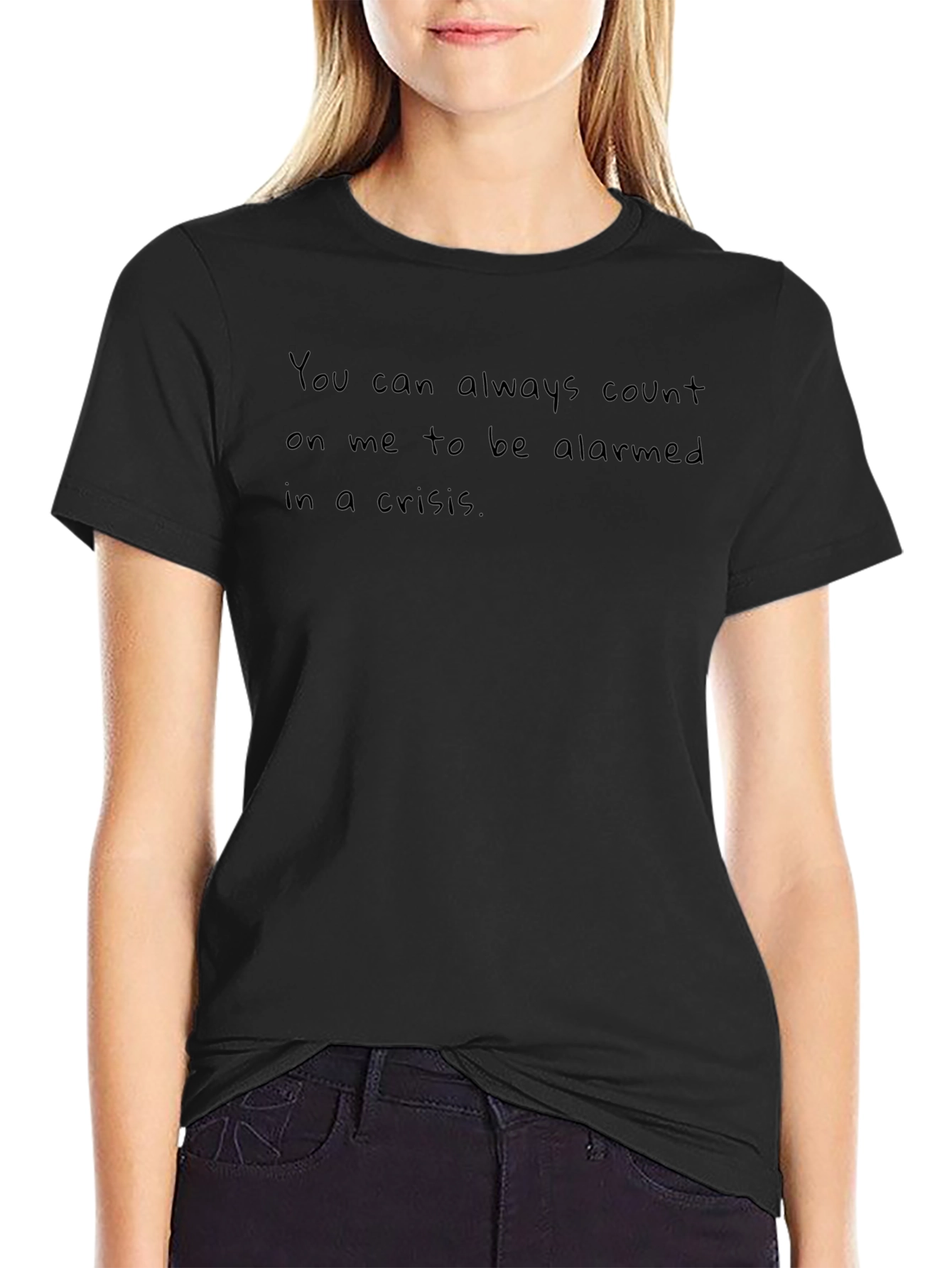 Alarmed in a Crisis Black T-Shirt