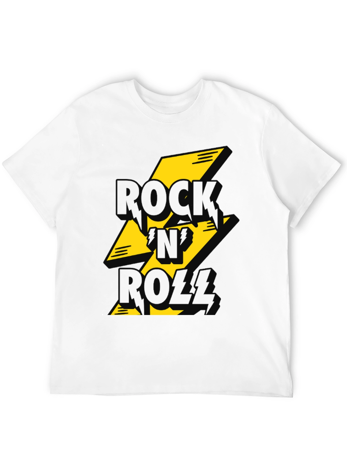 Rock n Roll Graphic Tee - Black T-Shirt