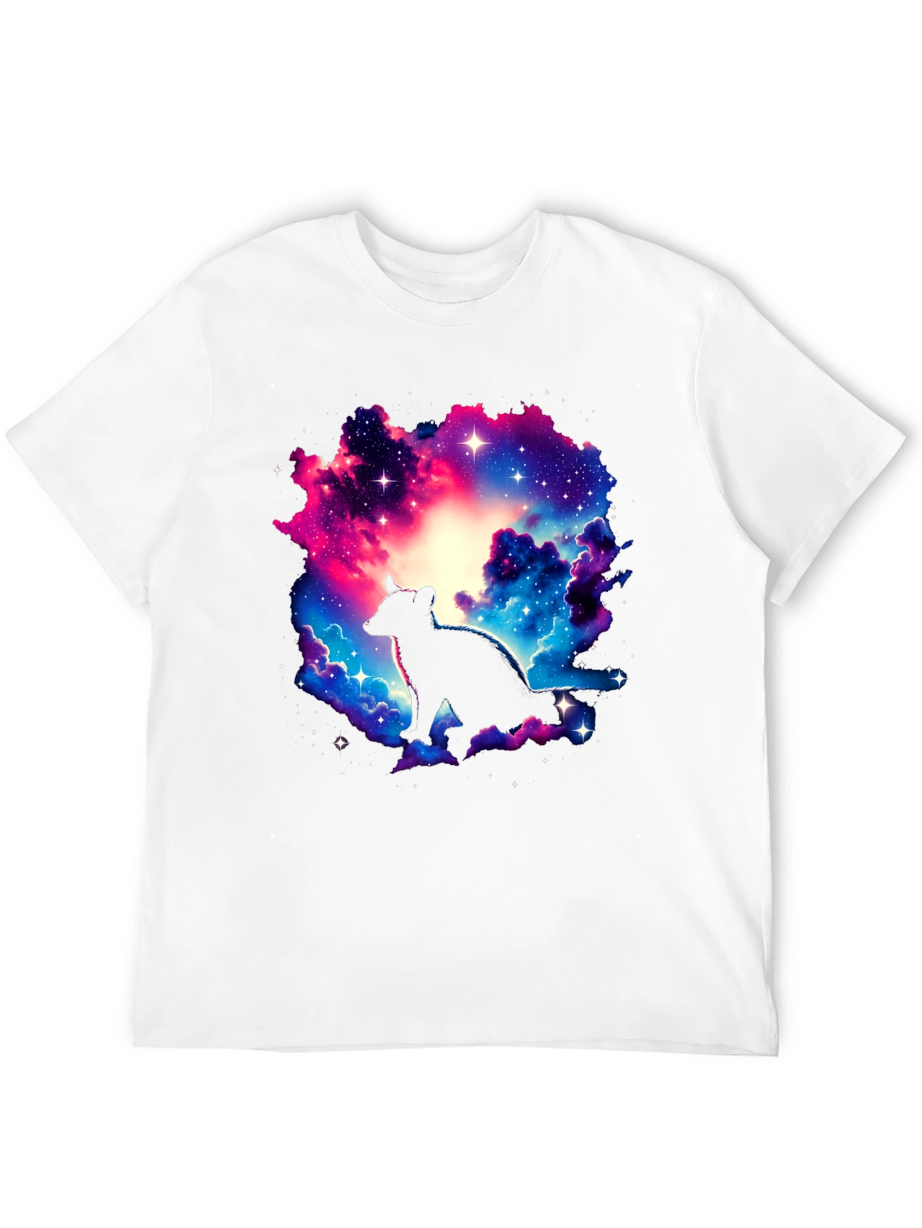 Galaxy Hyena Graphic T-Shirt
