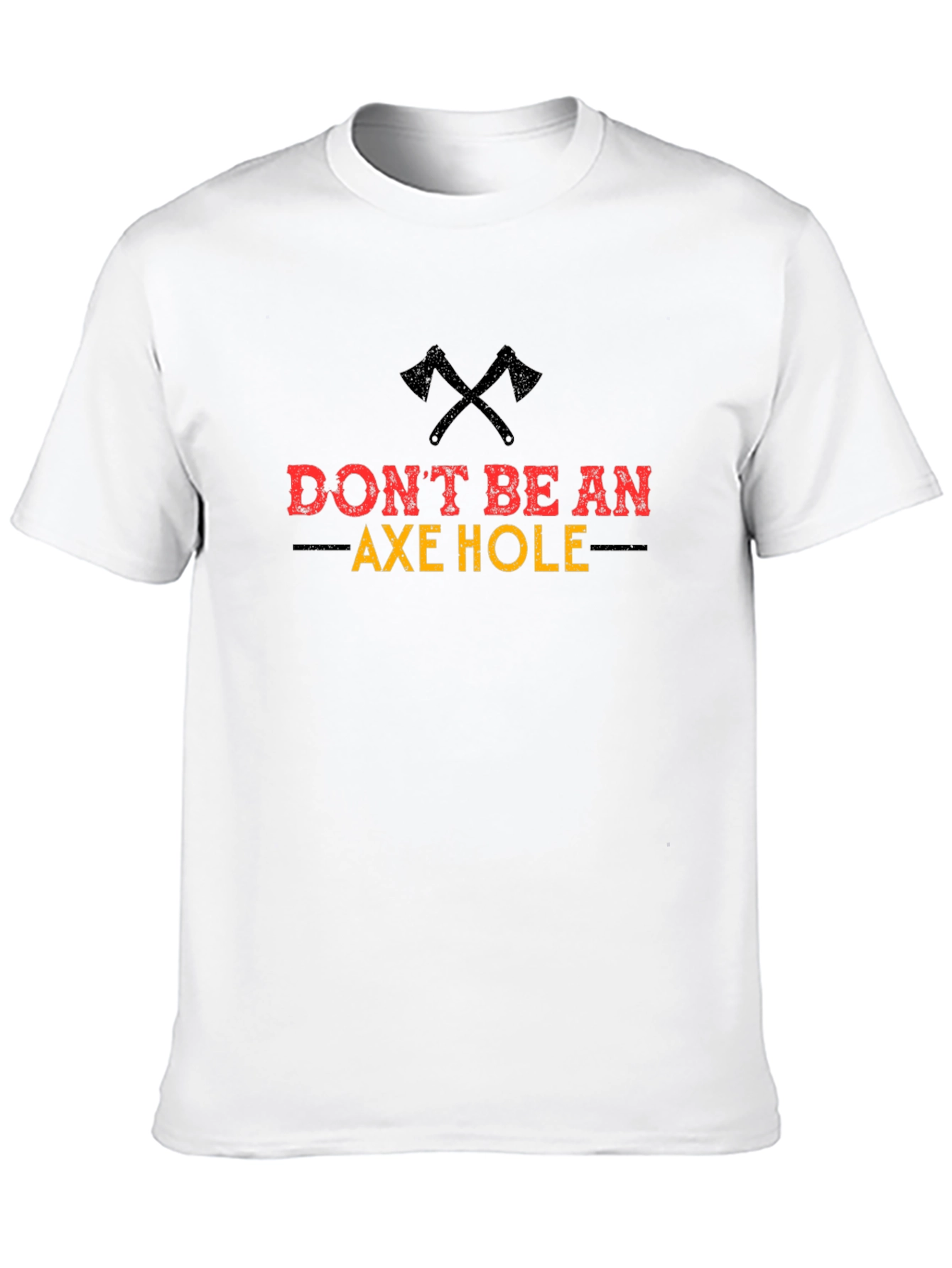 Dont Be An Axe Hole Graphic Tee - Black
