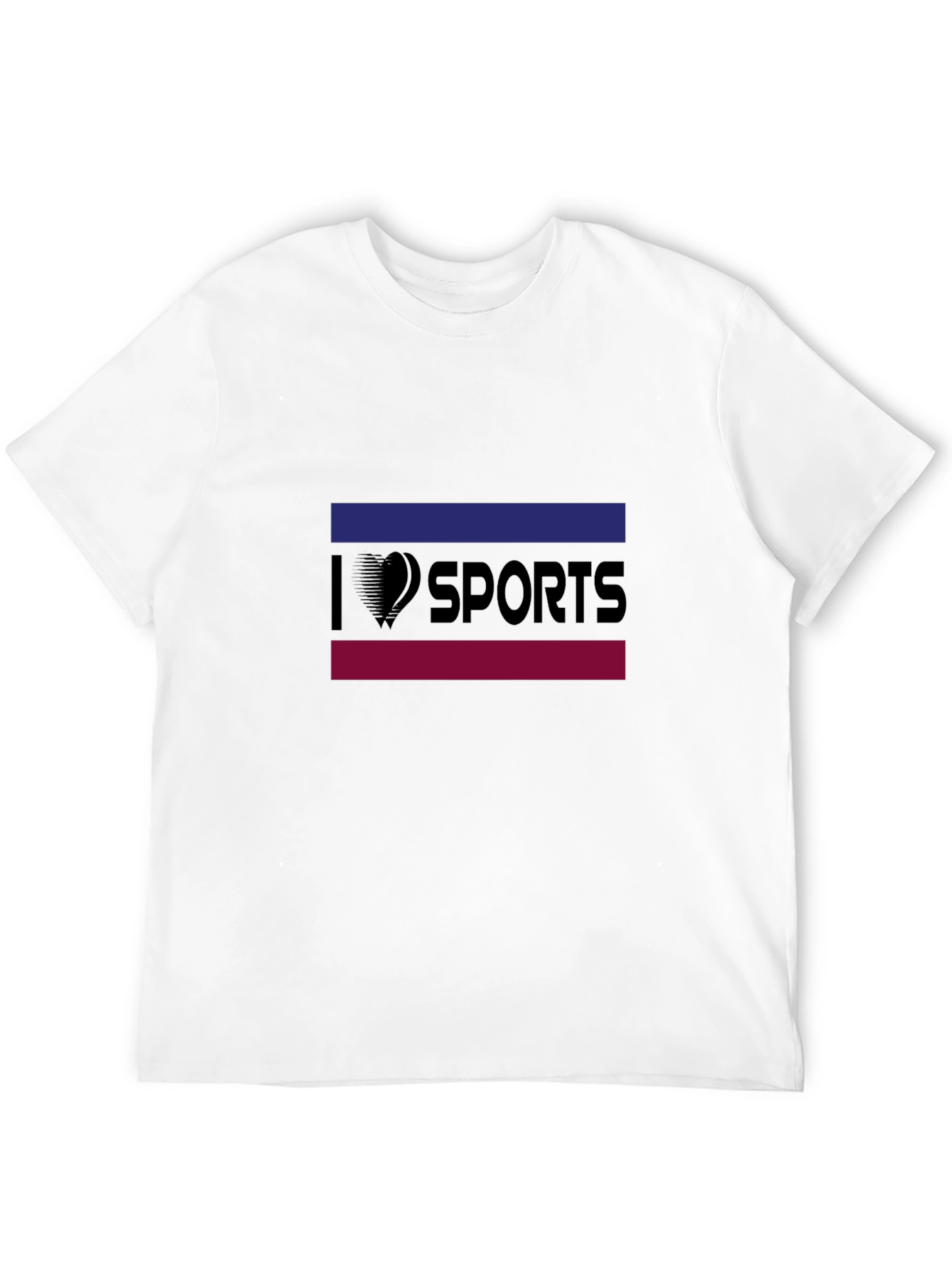 I Heart Sports Black Graphic Tee