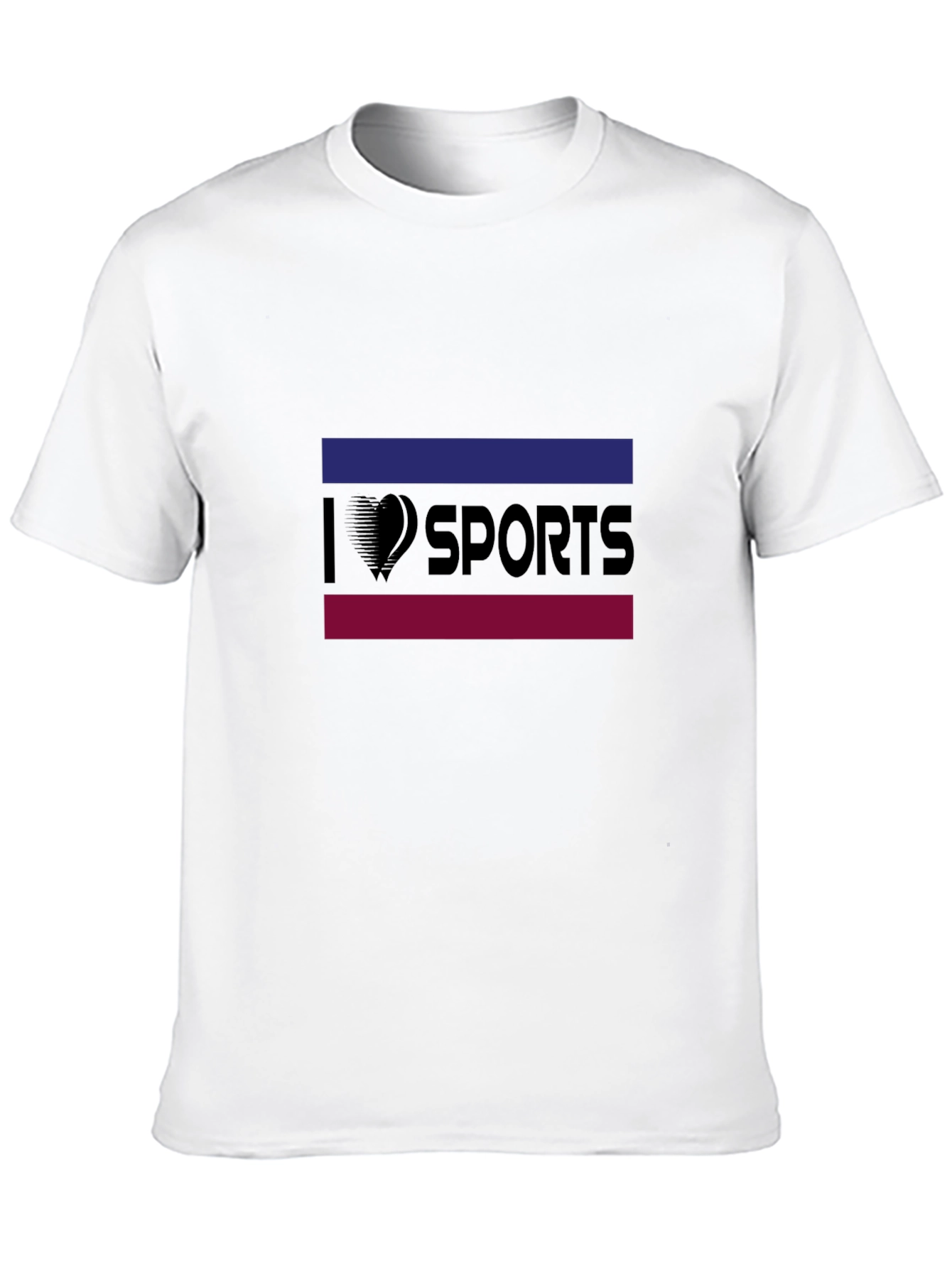 I Heart Sports Black Graphic Tee