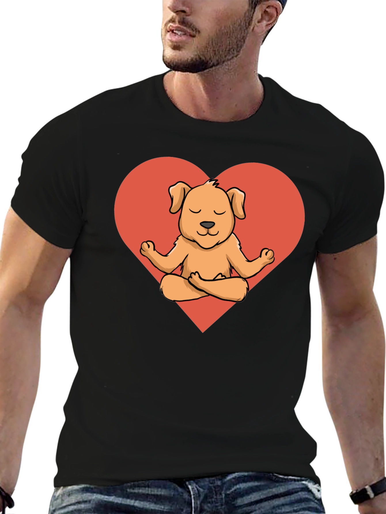 Meditating Dog T-Shirt - Cute Canine Yoga Tee