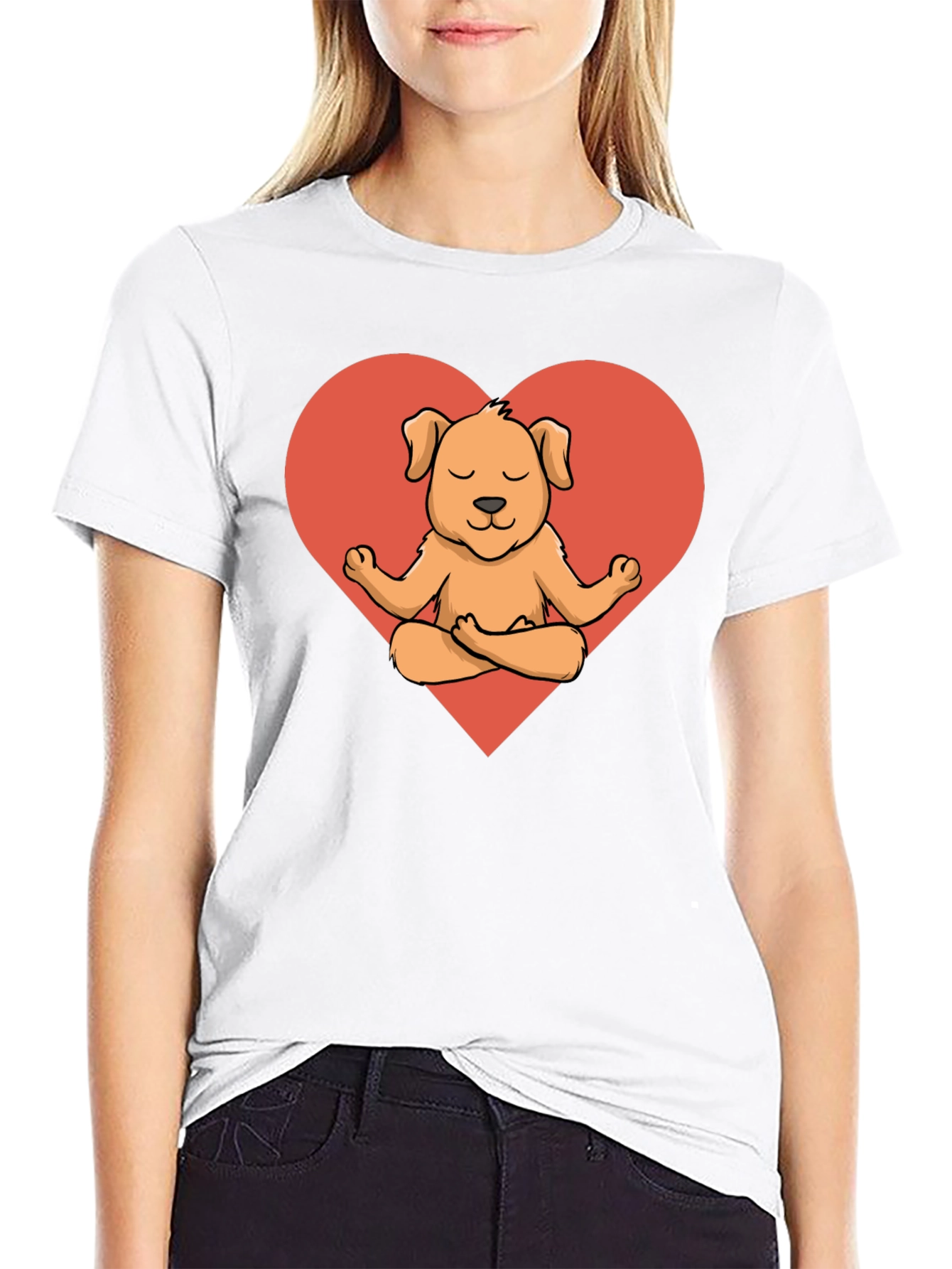 Meditating Dog T-Shirt - Cute Canine Yoga Tee