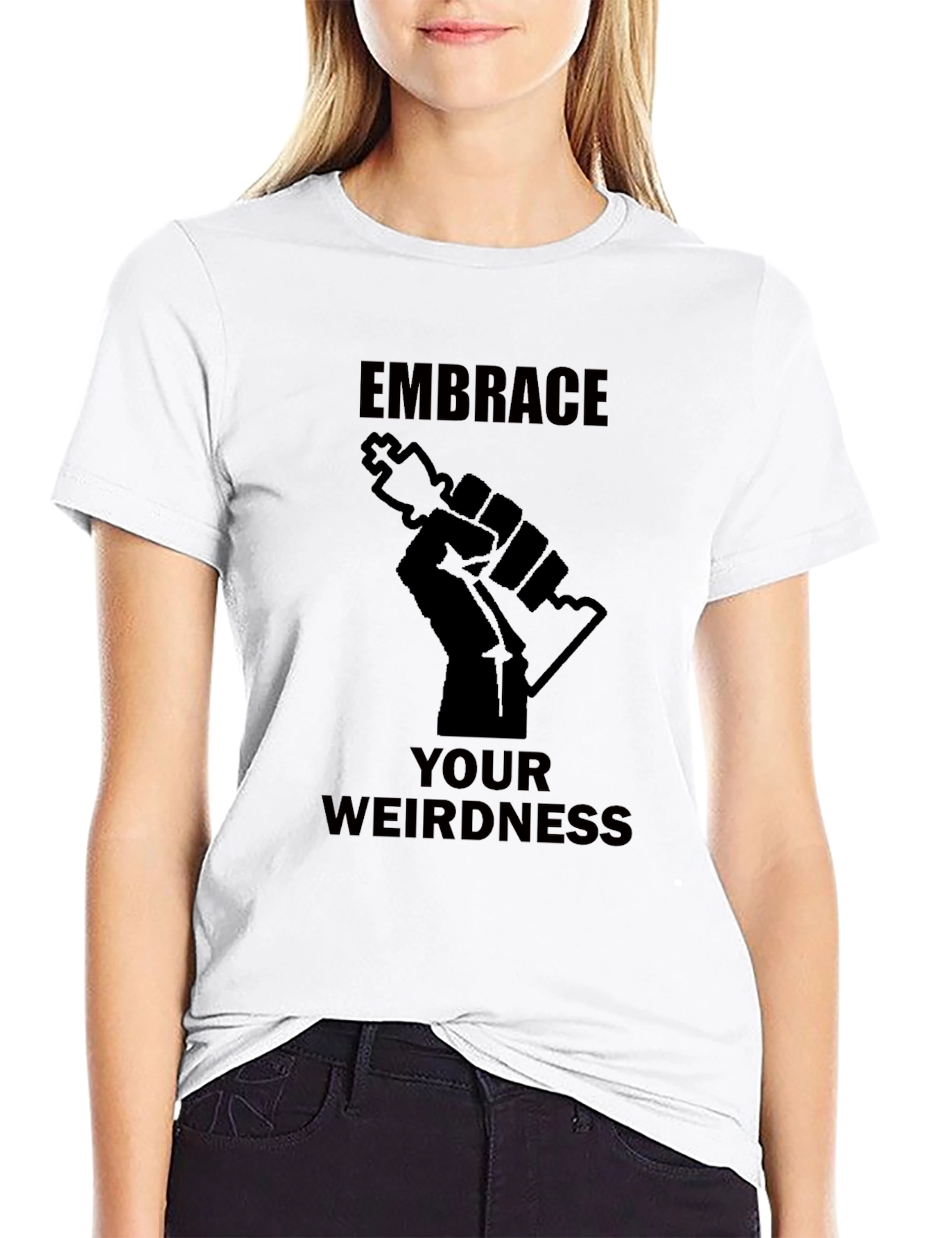 Embrace Your Weirdness Graphic Tee - Black