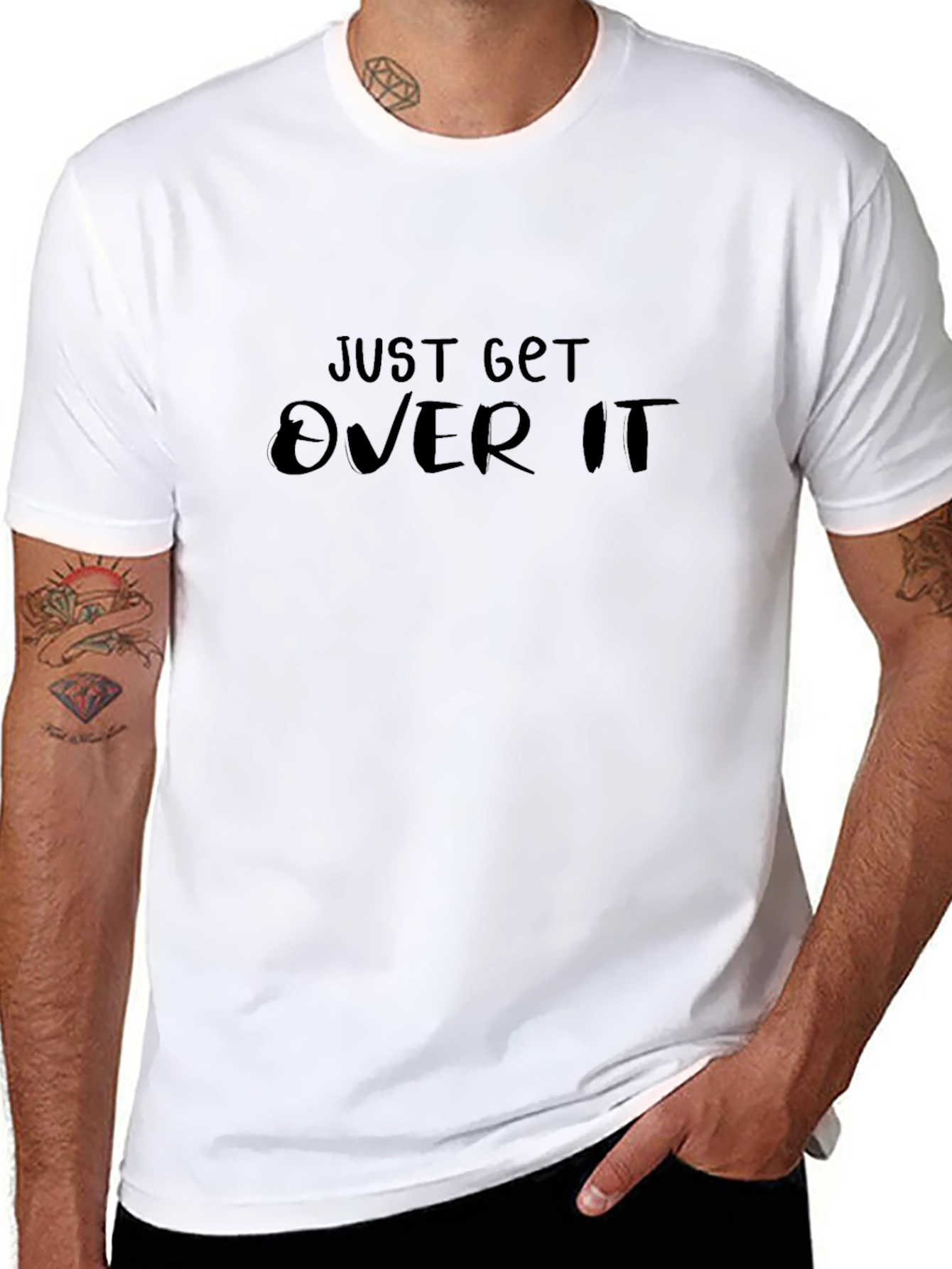 Just Get Over It Black T-Shirt