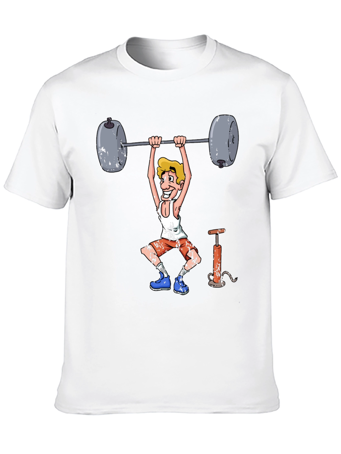Weightlifter Cartoon Graphic Tee