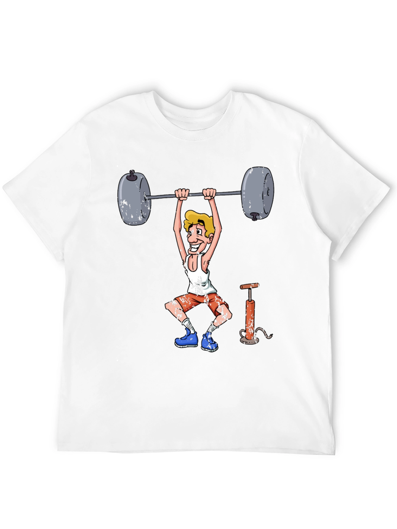 Weightlifter Cartoon Graphic Tee
