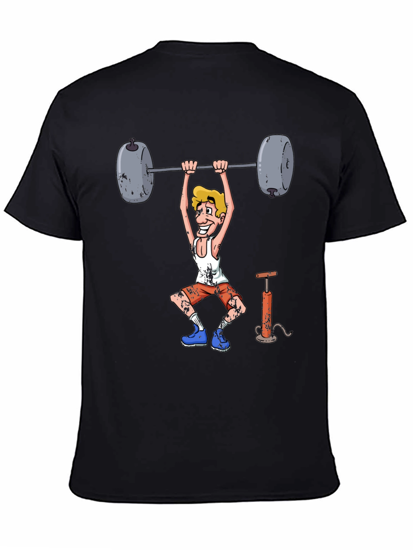 Weightlifter Cartoon Graphic Tee