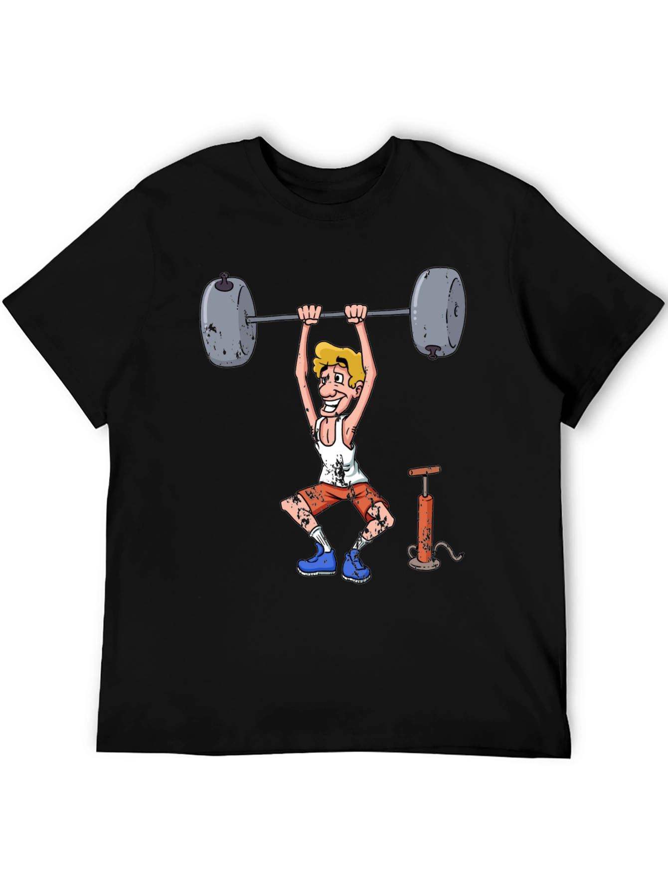 Weightlifter Cartoon Graphic Tee