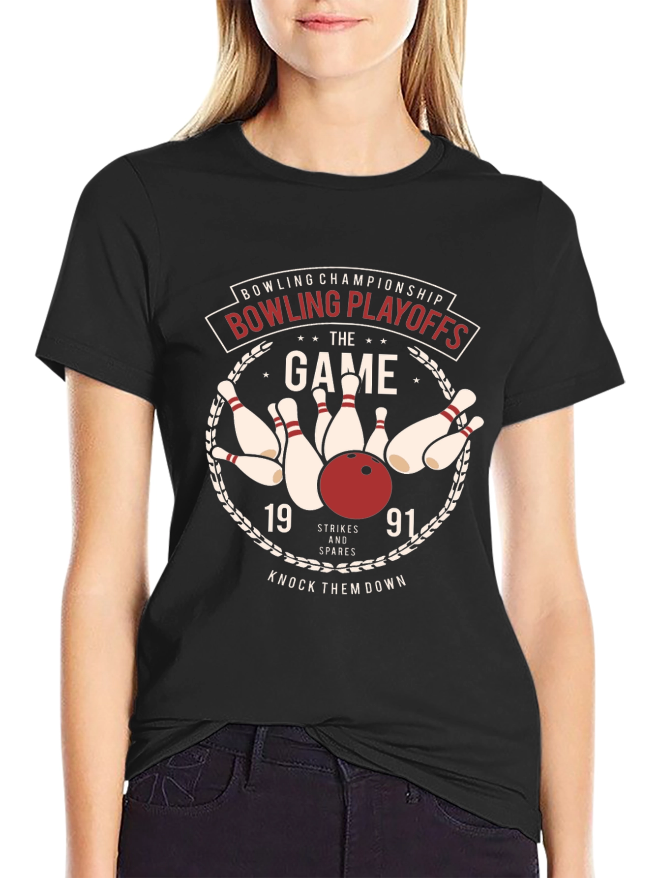 Bowling Playoffs Graphic T-Shirt