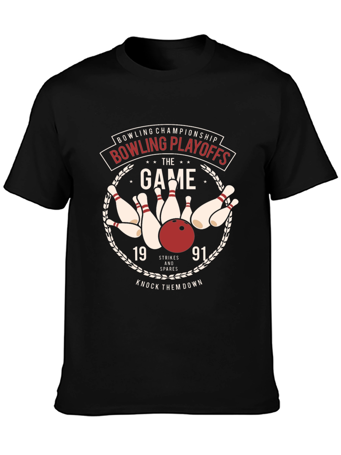 Bowling Playoffs Graphic T-Shirt
