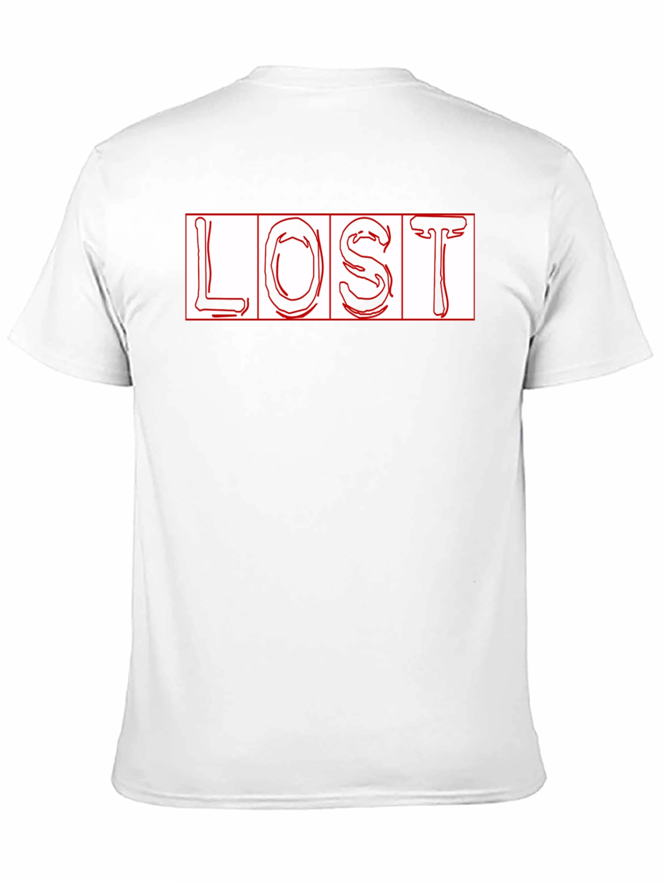 LOST Graphic Print Black T-Shirt - Trendy Style