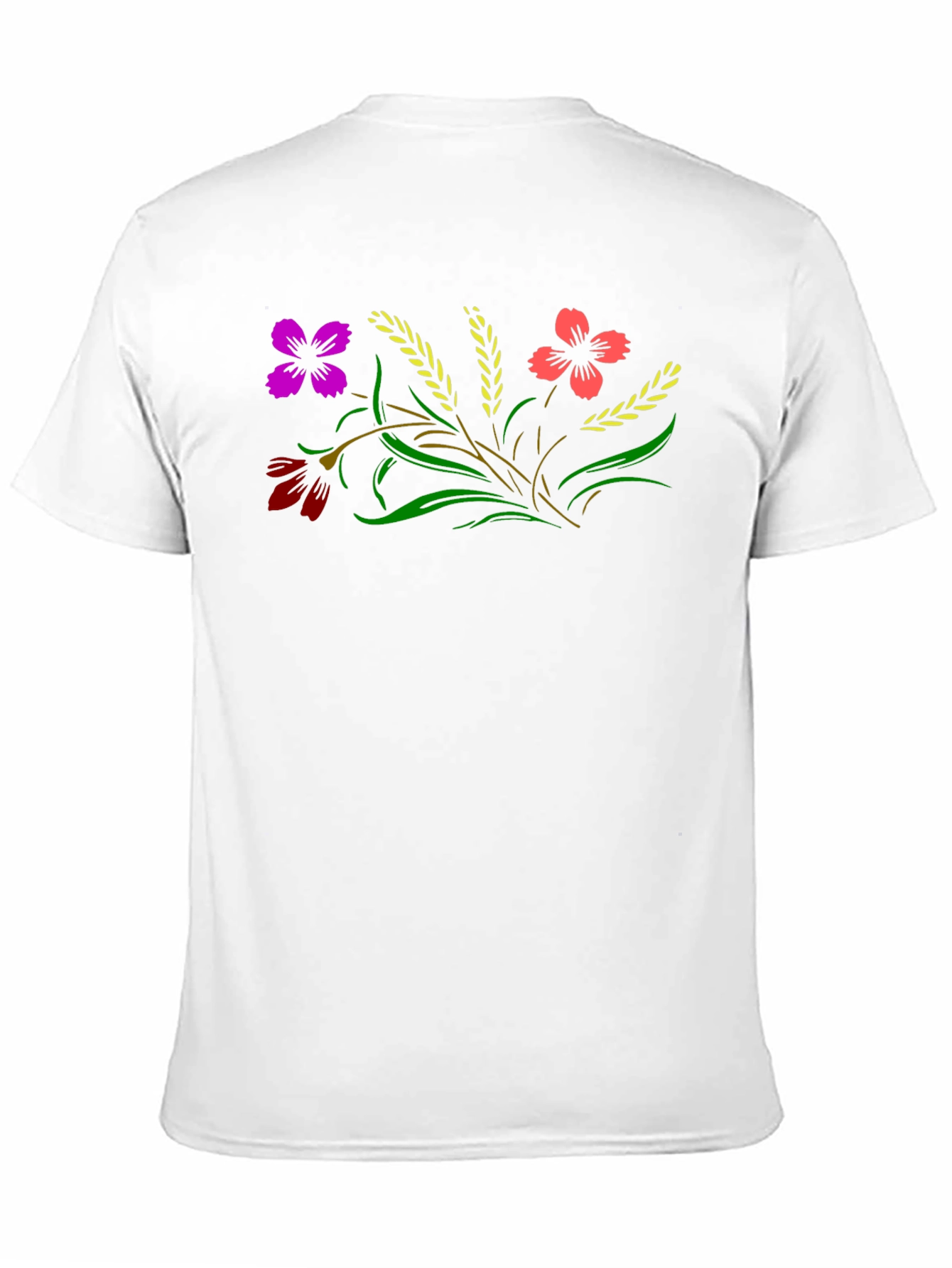 Floral T-Shirt - Black