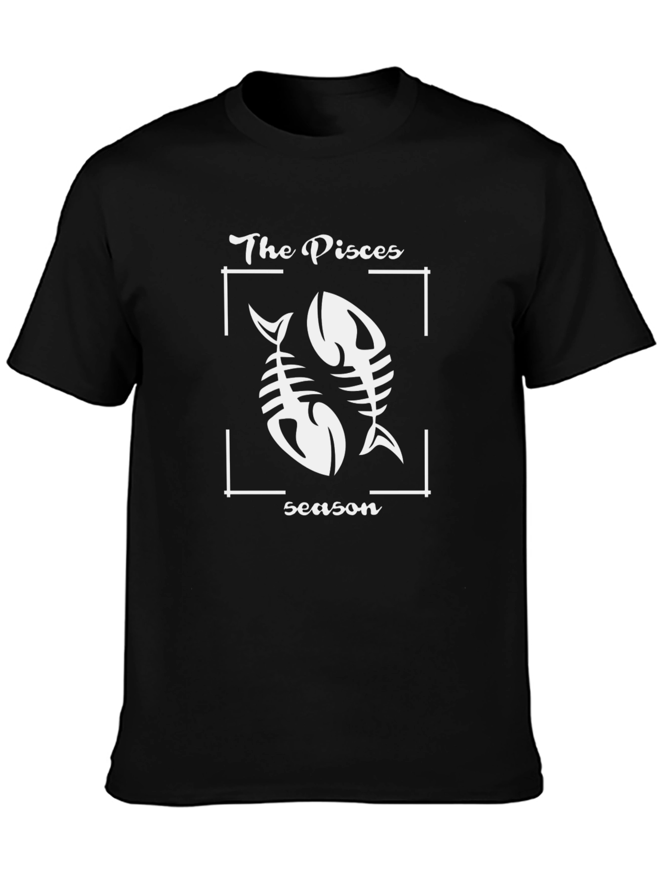 Pisces Season Black Graphic Tee - Unisex
