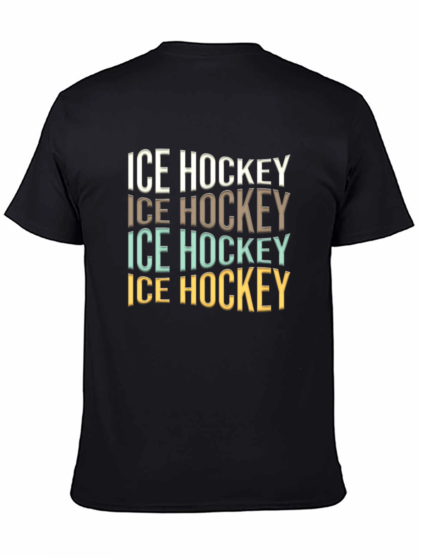 Ice Hockey Graphic Tee - Cool Retro Design