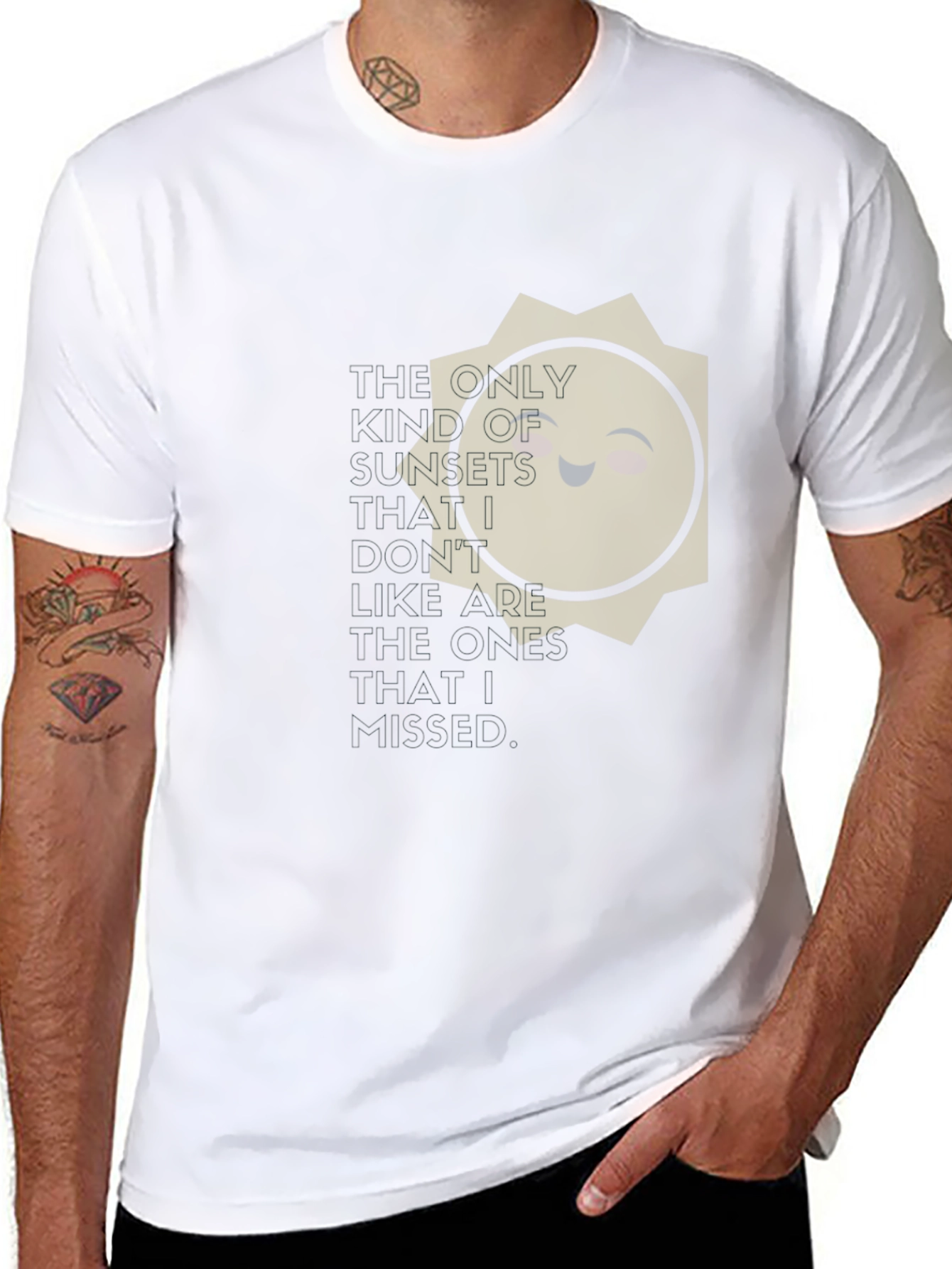 Smiling Sun T-Shirt - Positive Vibes