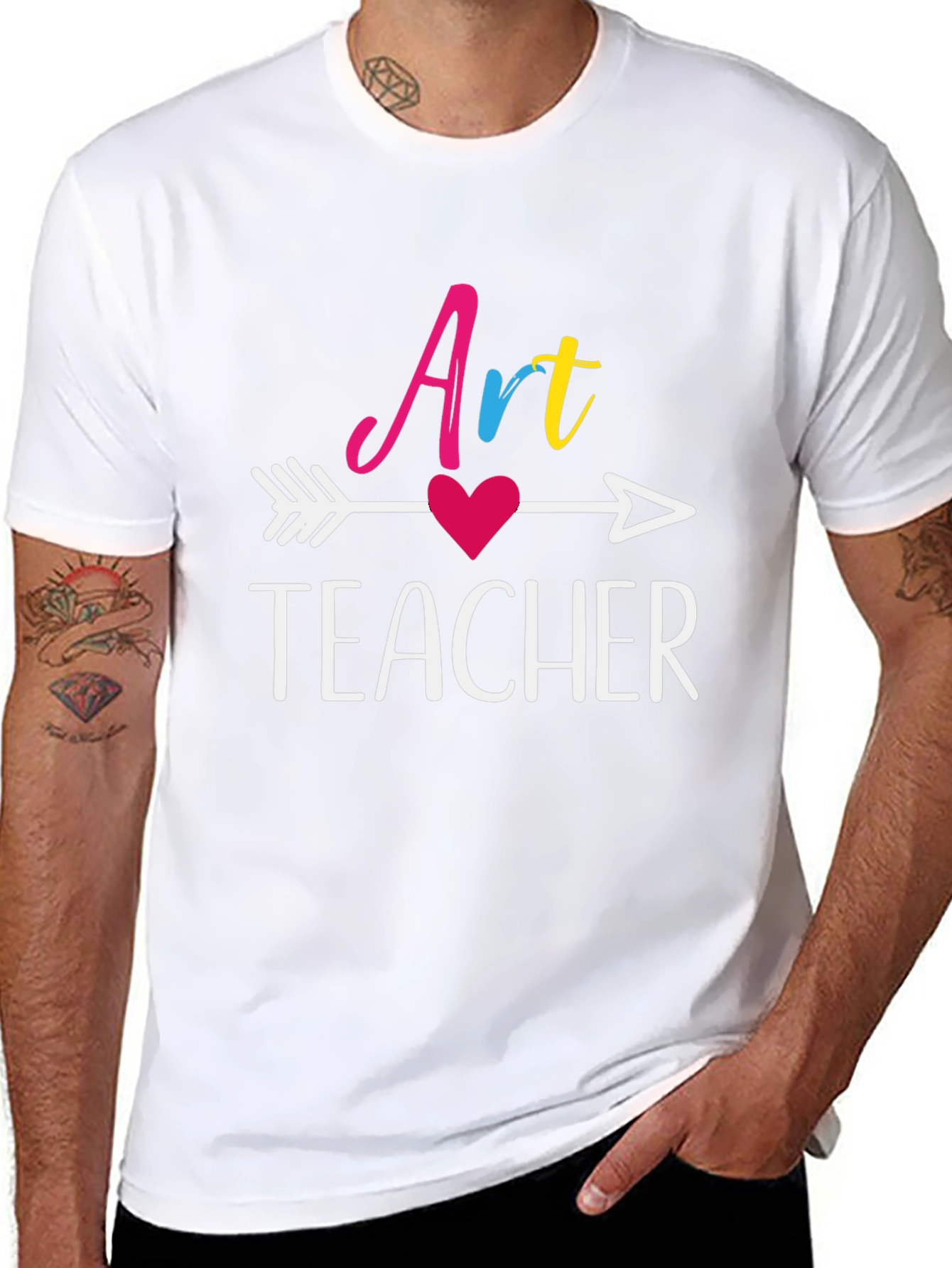 Art Teacher Arrow Heart T-Shirt