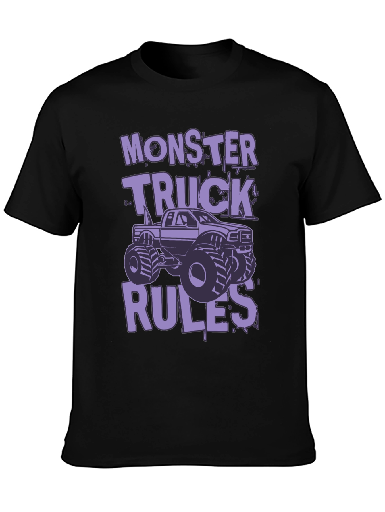 Monster Truck Rules Graphic Tee - Black