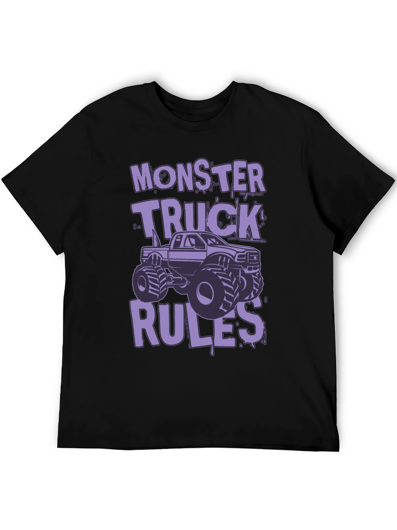 Monster Truck Rules Graphic Tee - Black