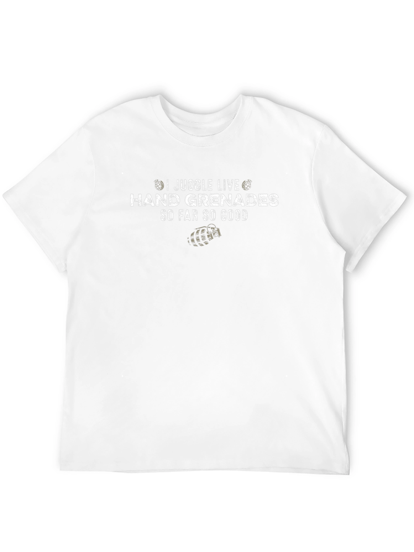 I Juggle Live Hand Grenades T-Shirt Funny Graphic Tee