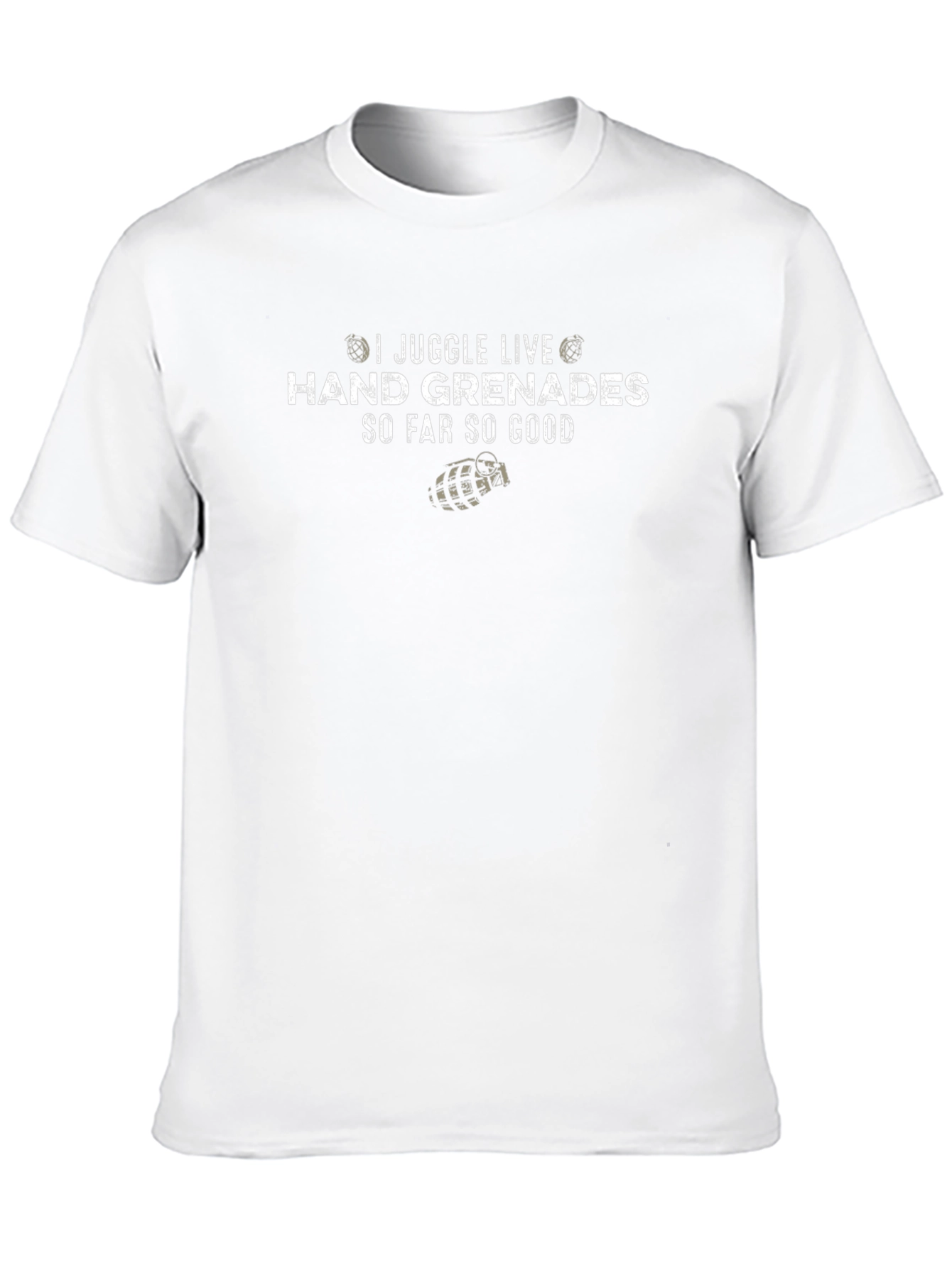 I Juggle Live Hand Grenades T-Shirt Funny Graphic Tee