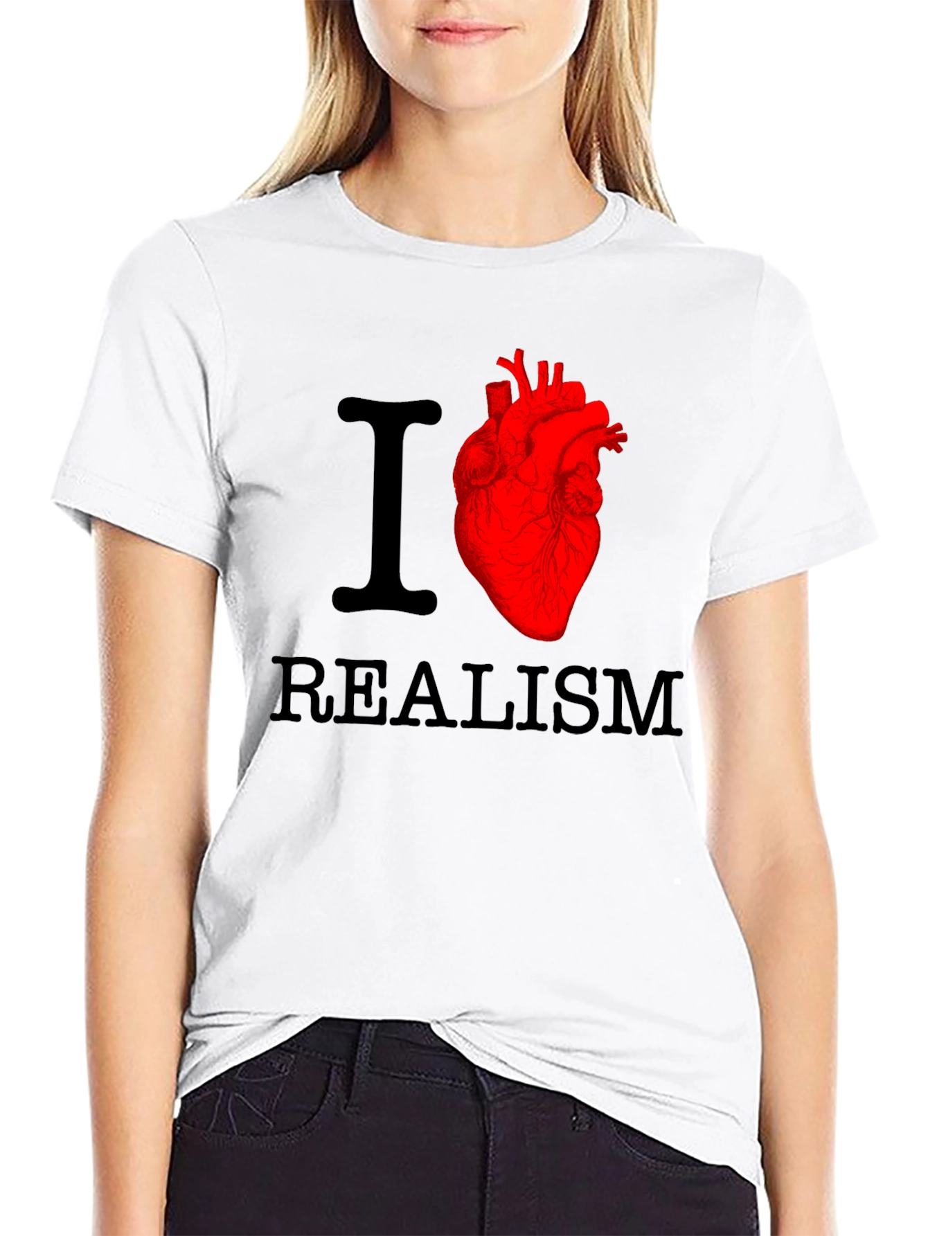 I Heart Realism Graphic T-Shirt - Bold Design